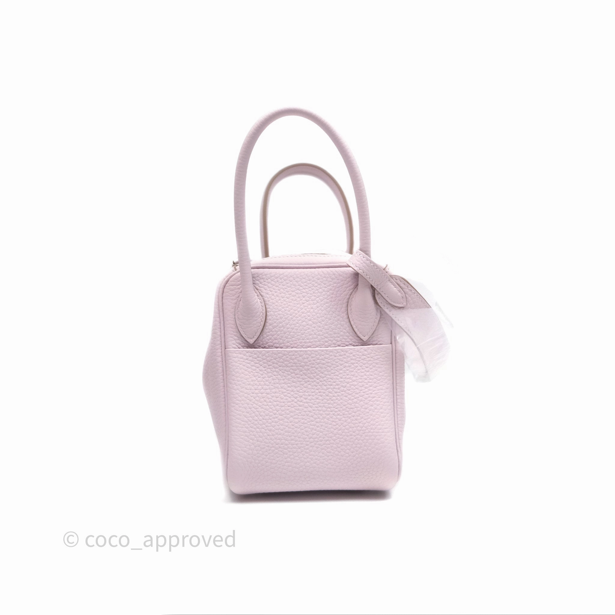 Herms Lindy 26 Mauve Pale 09 Clemence Palladium Hardware
