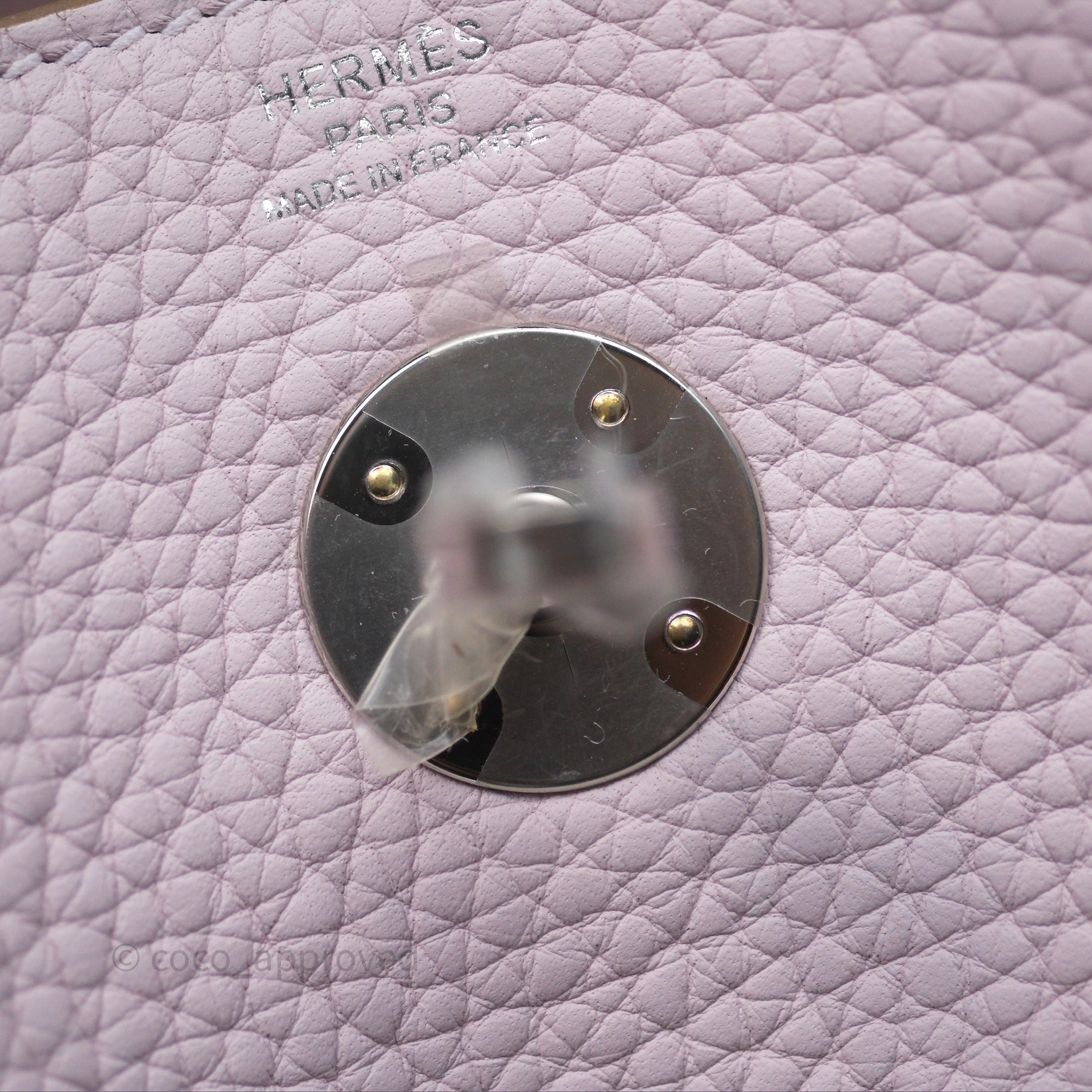 Herms Lindy 26 Mauve Pale 09 Clemence Palladium Hardware