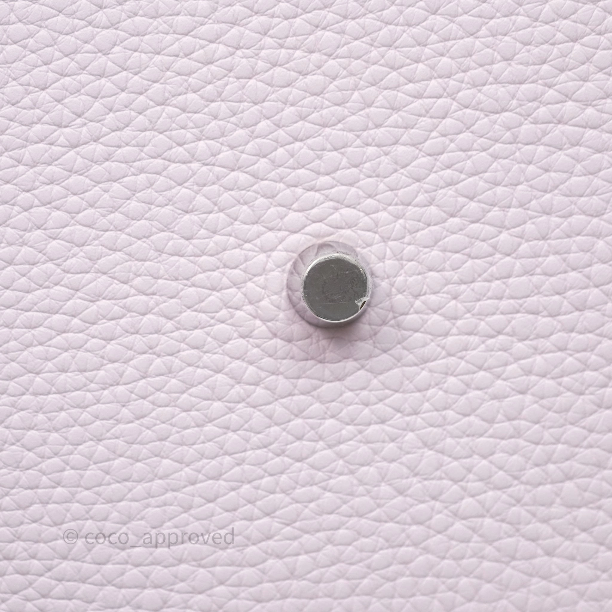Herms Lindy 26 Mauve Pale 09 Clemence Palladium Hardware