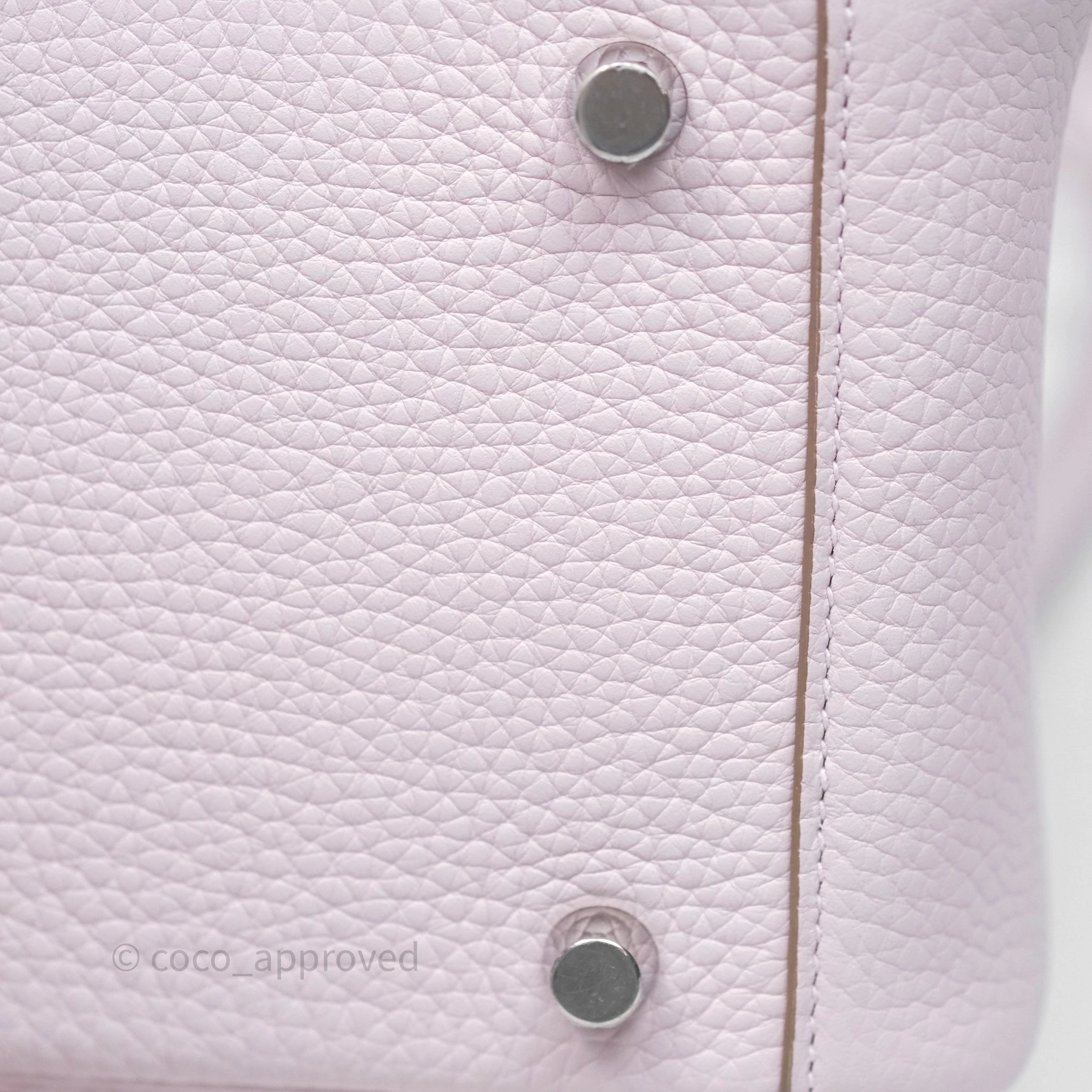 Herms Lindy 26 Mauve Pale 09 Clemence Palladium Hardware