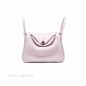 Herms Lindy 26 Mauve Pale 09/Nata I2 Clemence Palladium Hardware