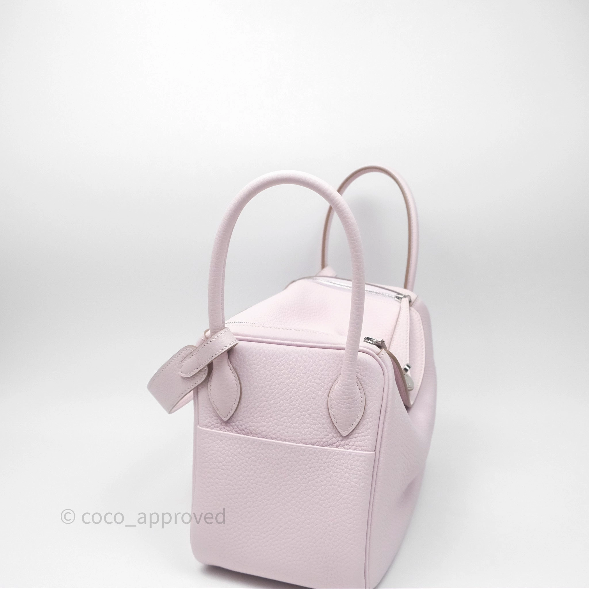 Herms Lindy 26 Mauve Pale 09/Nata I2 Clemence Palladium Hardware