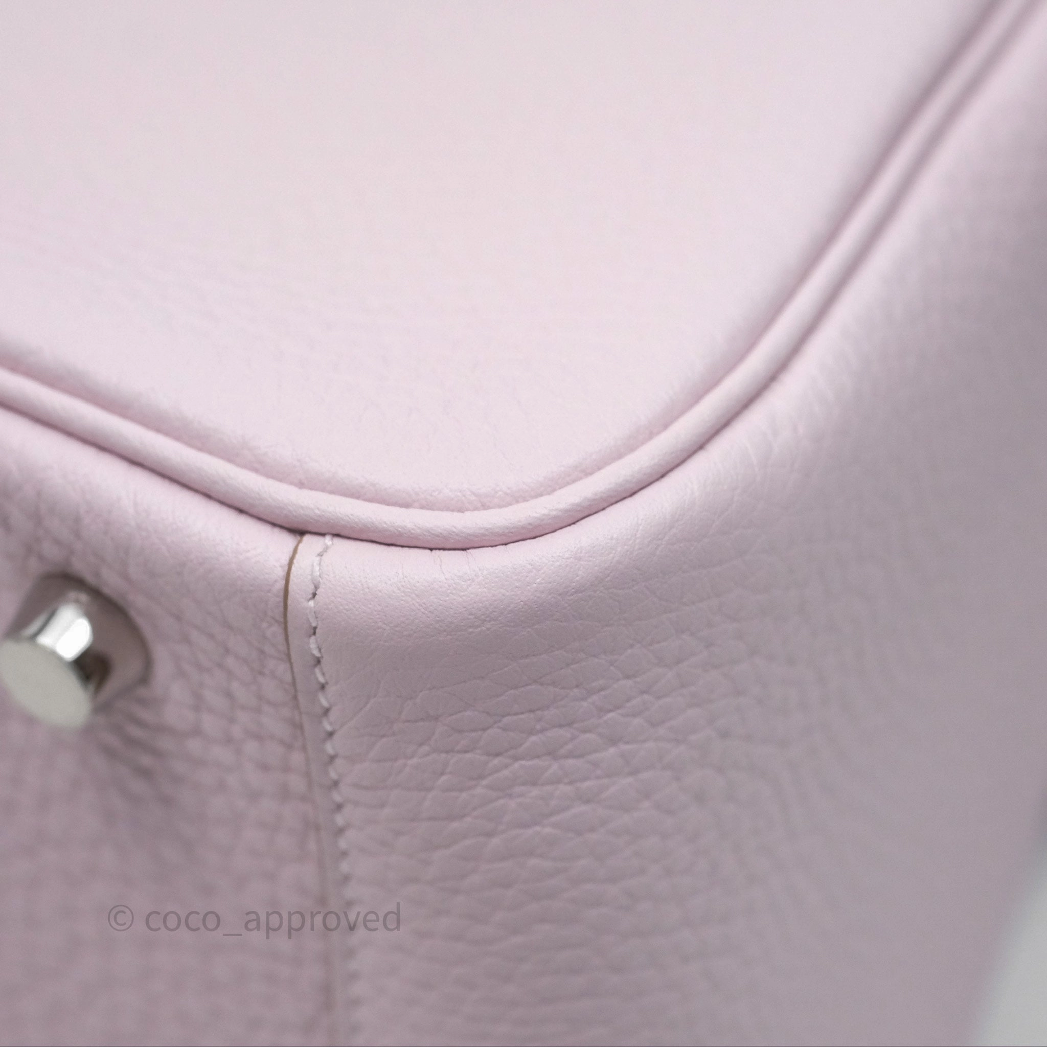 Herms Lindy 26 Mauve Pale 09/Nata I2 Clemence Palladium Hardware