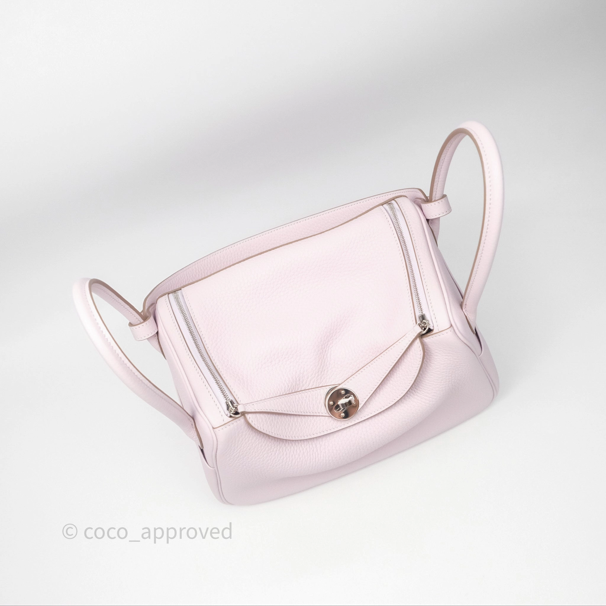 Herms Lindy 26 Mauve Pale 09/Nata I2 Clemence Palladium Hardware
