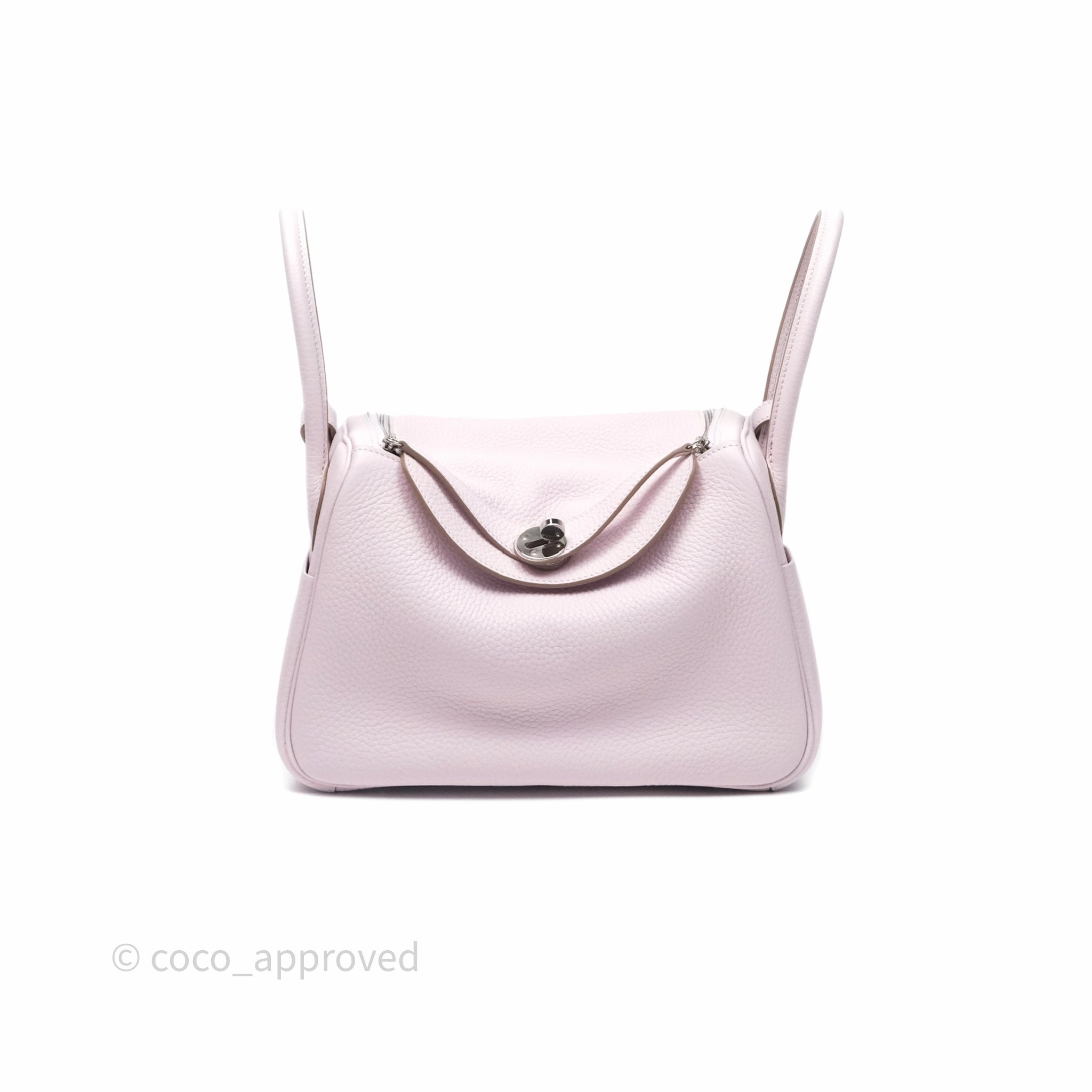 Herms Lindy 26 Mauve Pale 09/Nata I2 Clemence Palladium Hardware