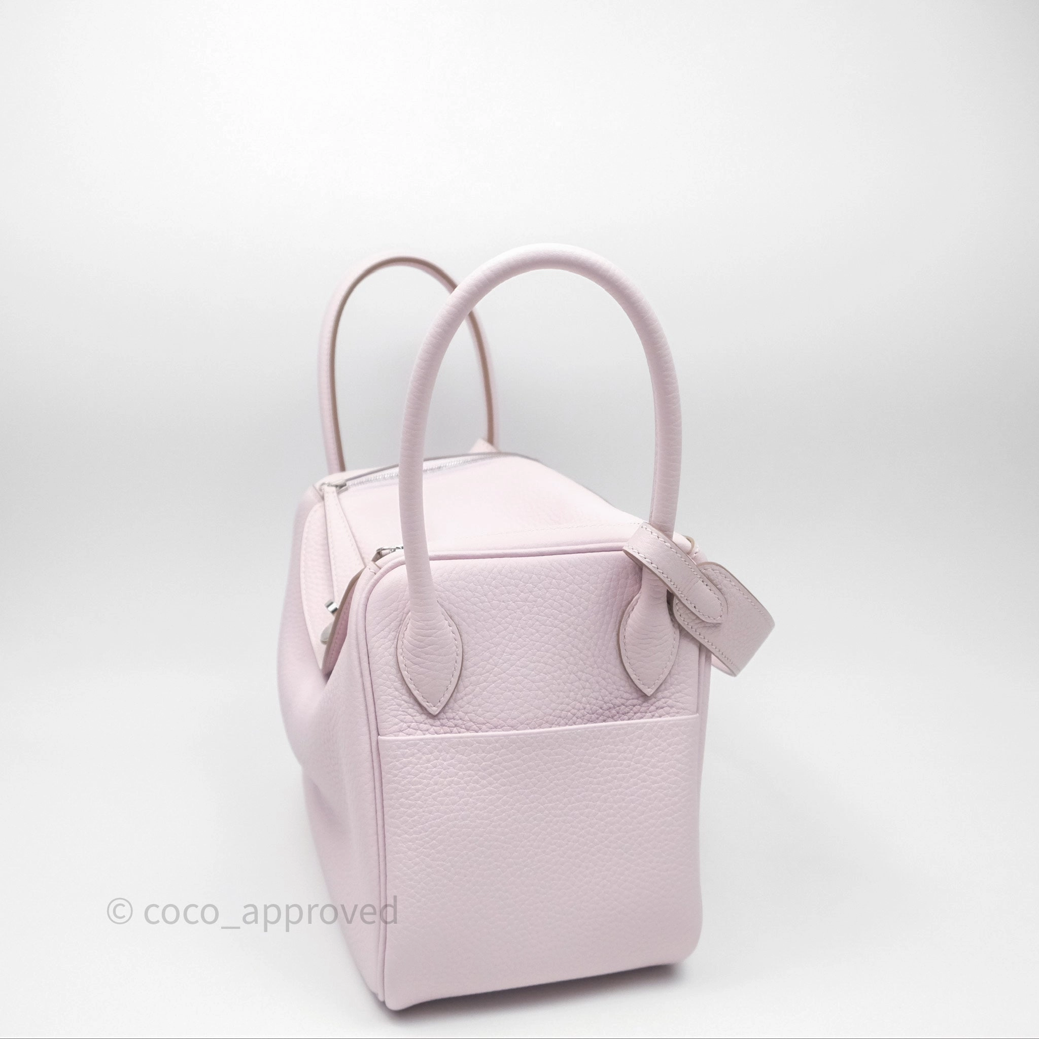 Herms Lindy 26 Mauve Pale 09/Nata I2 Clemence Palladium Hardware