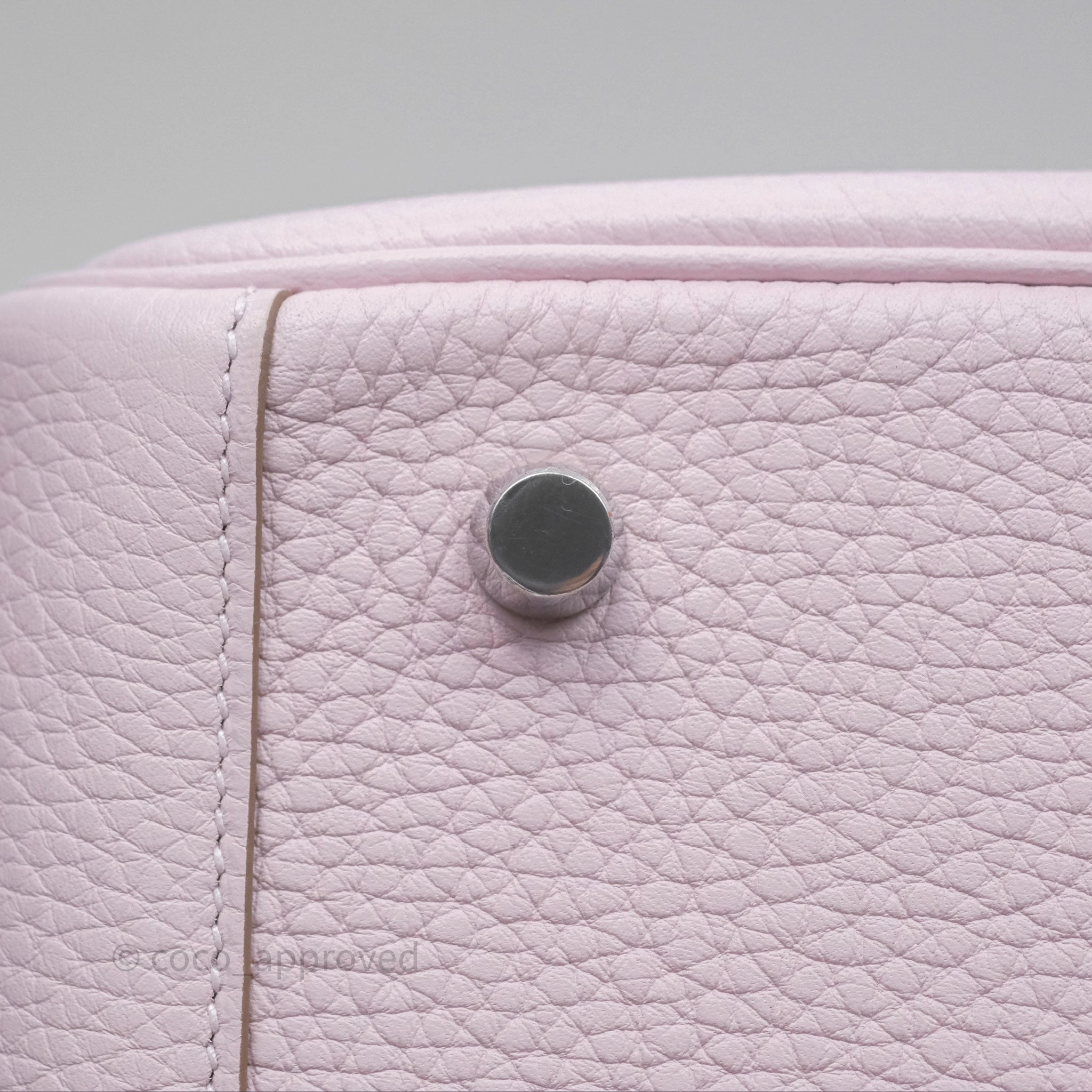 Herms Lindy 26 Mauve Pale 09/Nata I2 Clemence Palladium Hardware