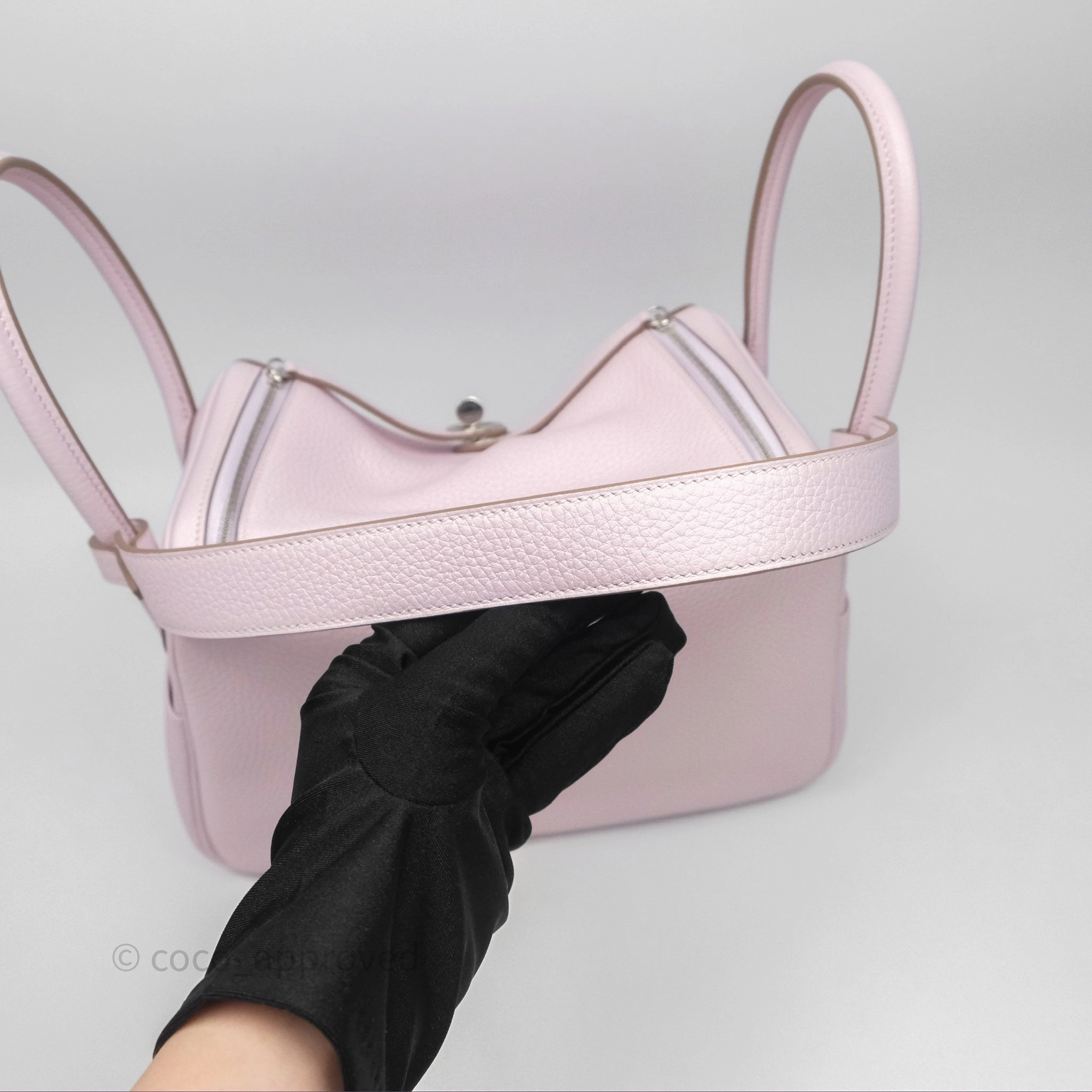 Herms Lindy 26 Mauve Pale 09/Nata I2 Clemence Palladium Hardware