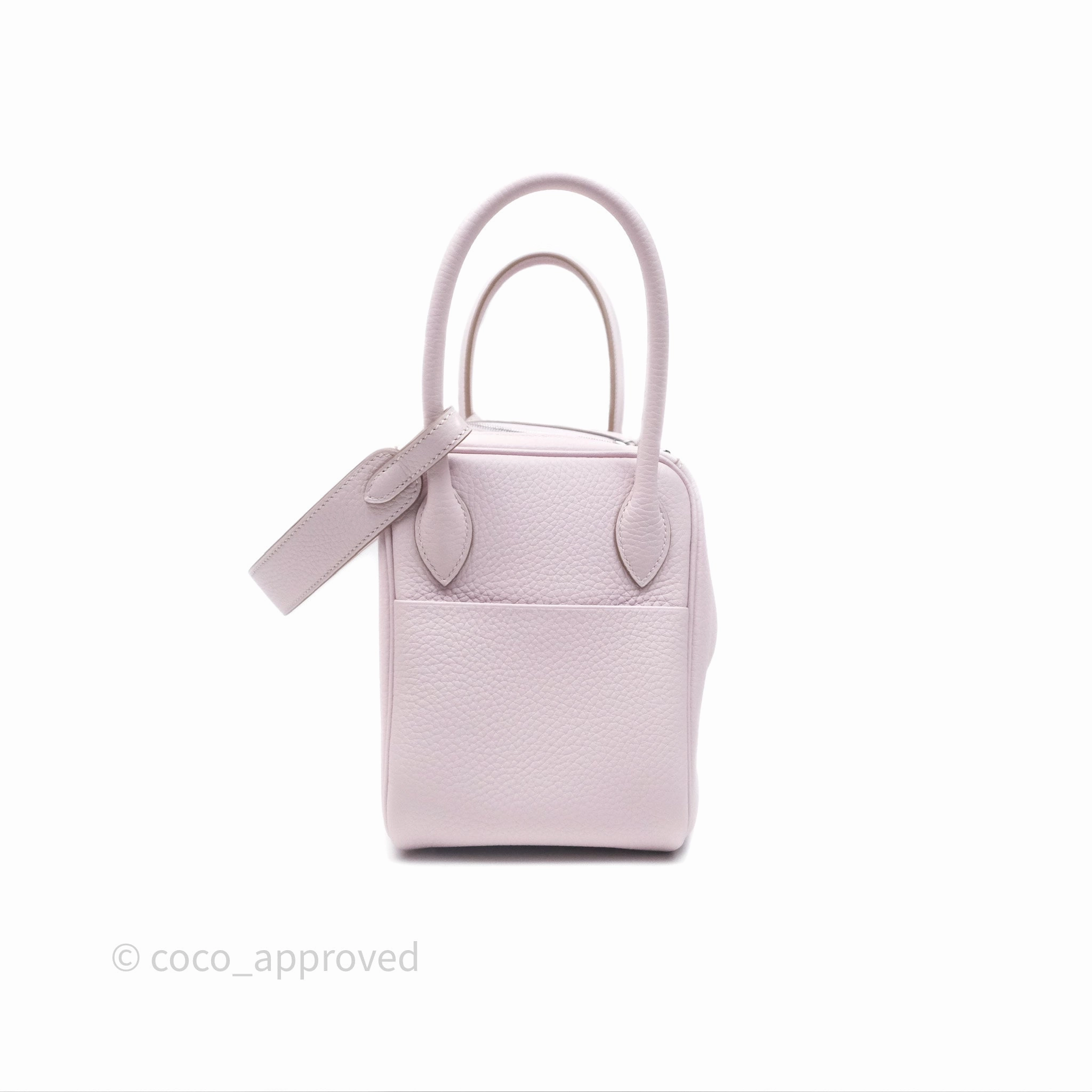 Herms Lindy 26 Mauve Pale 09/Nata I2 Clemence Palladium Hardware