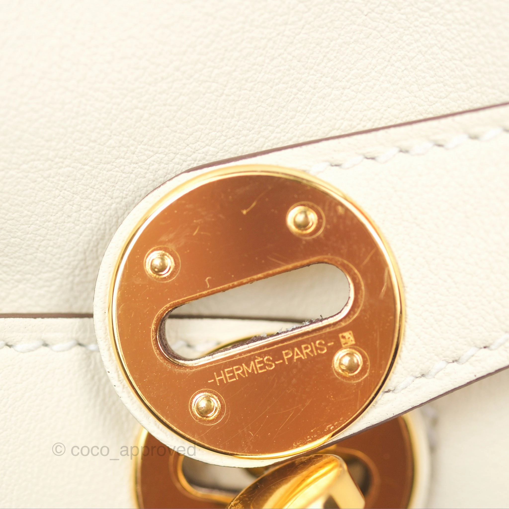 Herms Lindy 26 Nata/Lime Swift Gold Hardware