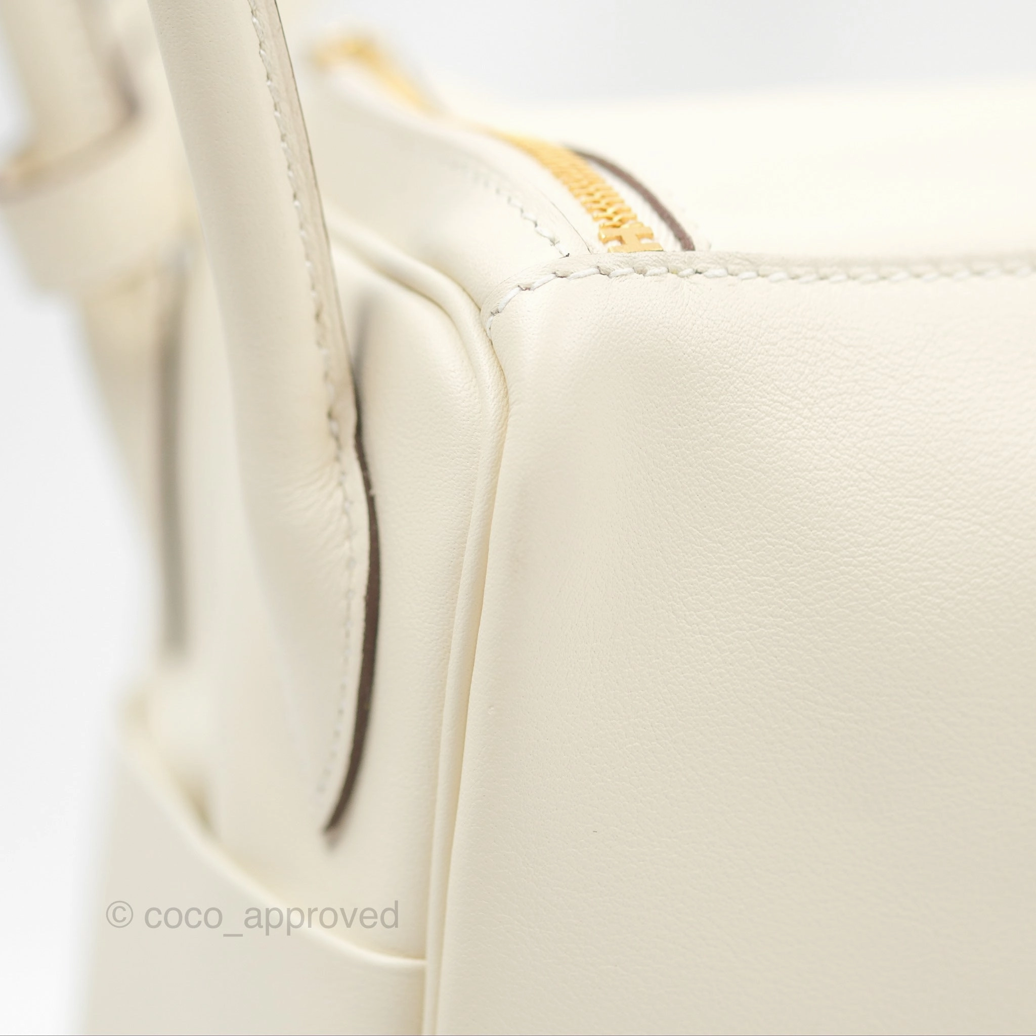 Herms Lindy 26 Nata/Lime Swift Gold Hardware