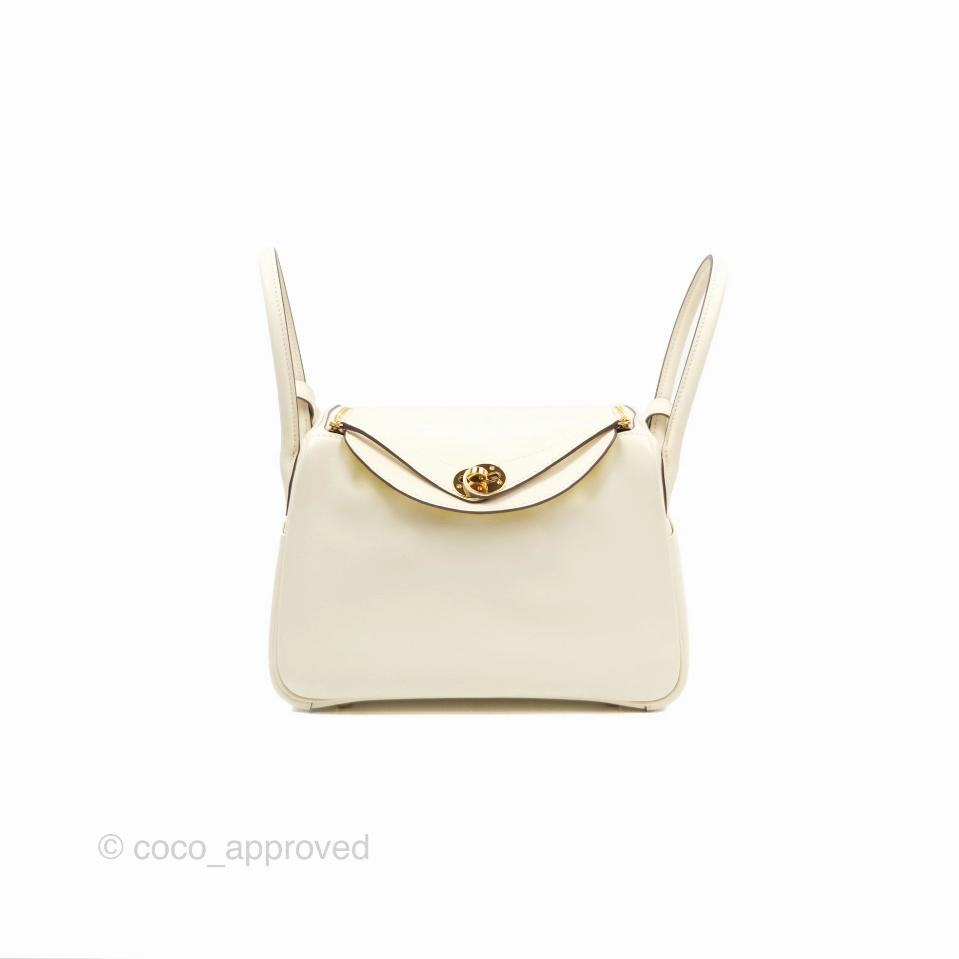 Herms Lindy 26 Nata/Lime Swift Gold Hardware