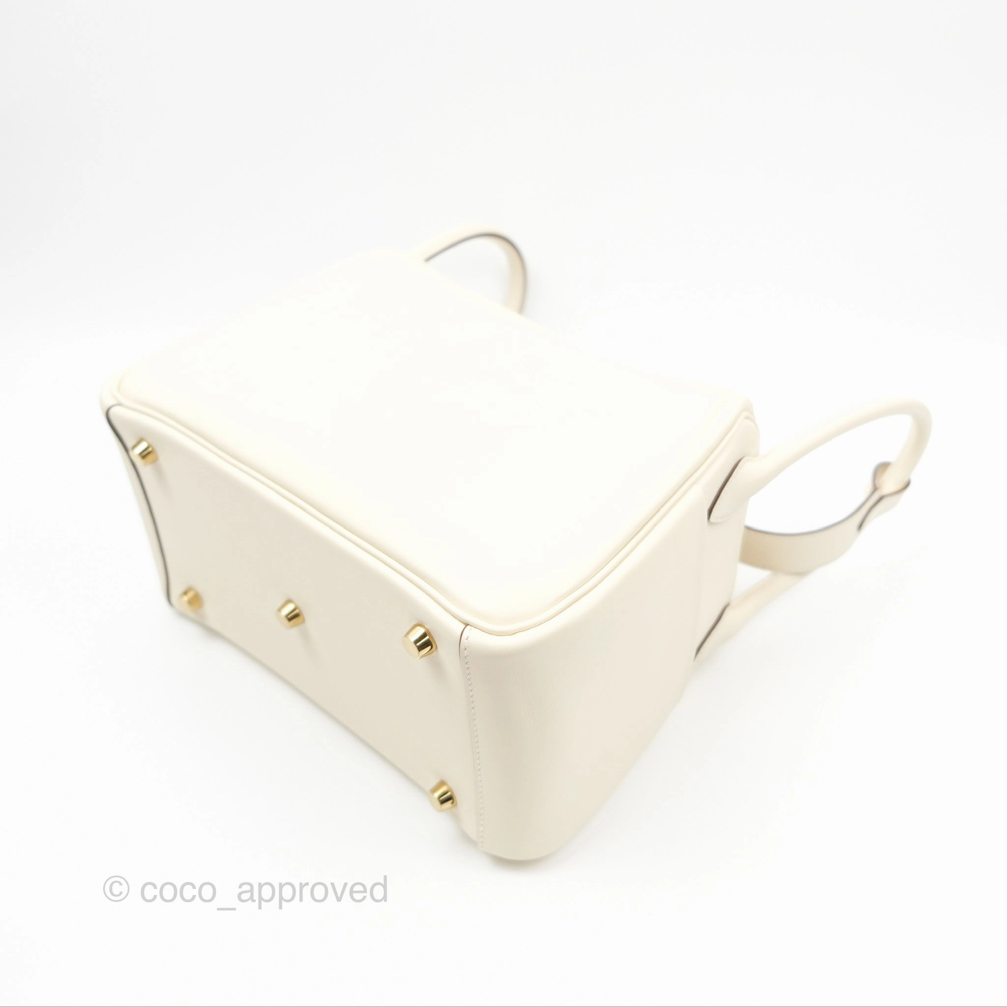 Herms Lindy 26 Nata/Lime Swift Gold Hardware