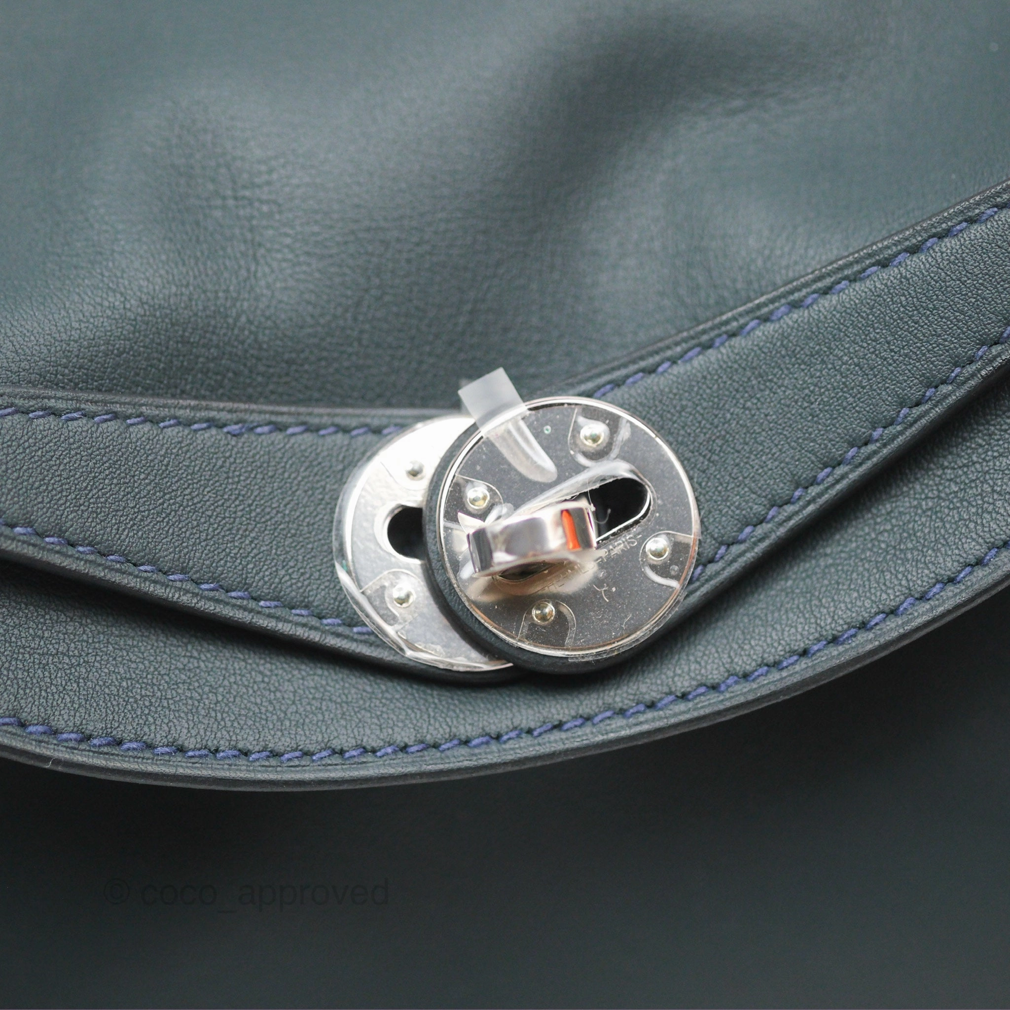 Herms Lindy 26 Vert Rousseau/ Malachite Swift Palladium Hardware