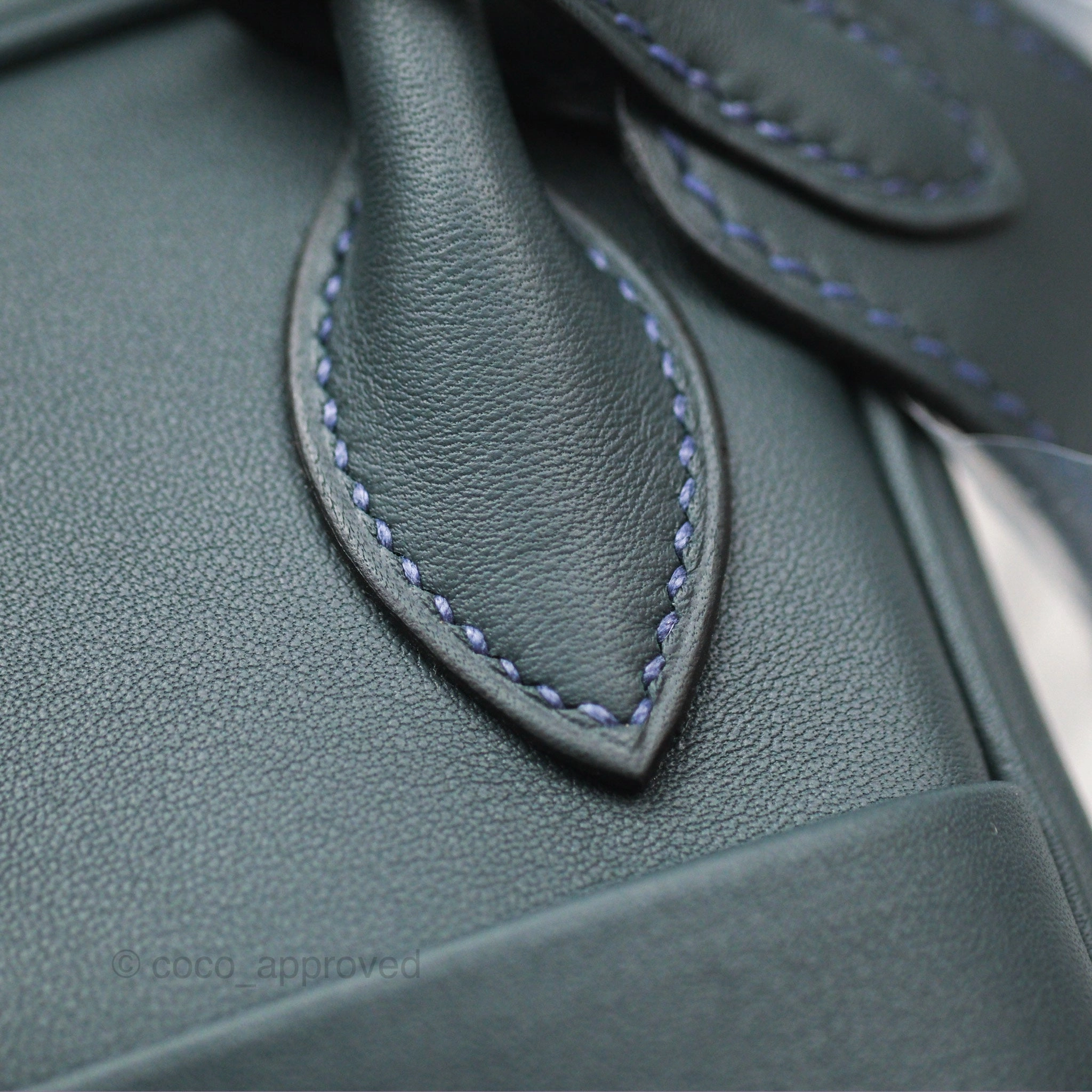 Herms Lindy 26 Vert Rousseau/ Malachite Swift Palladium Hardware