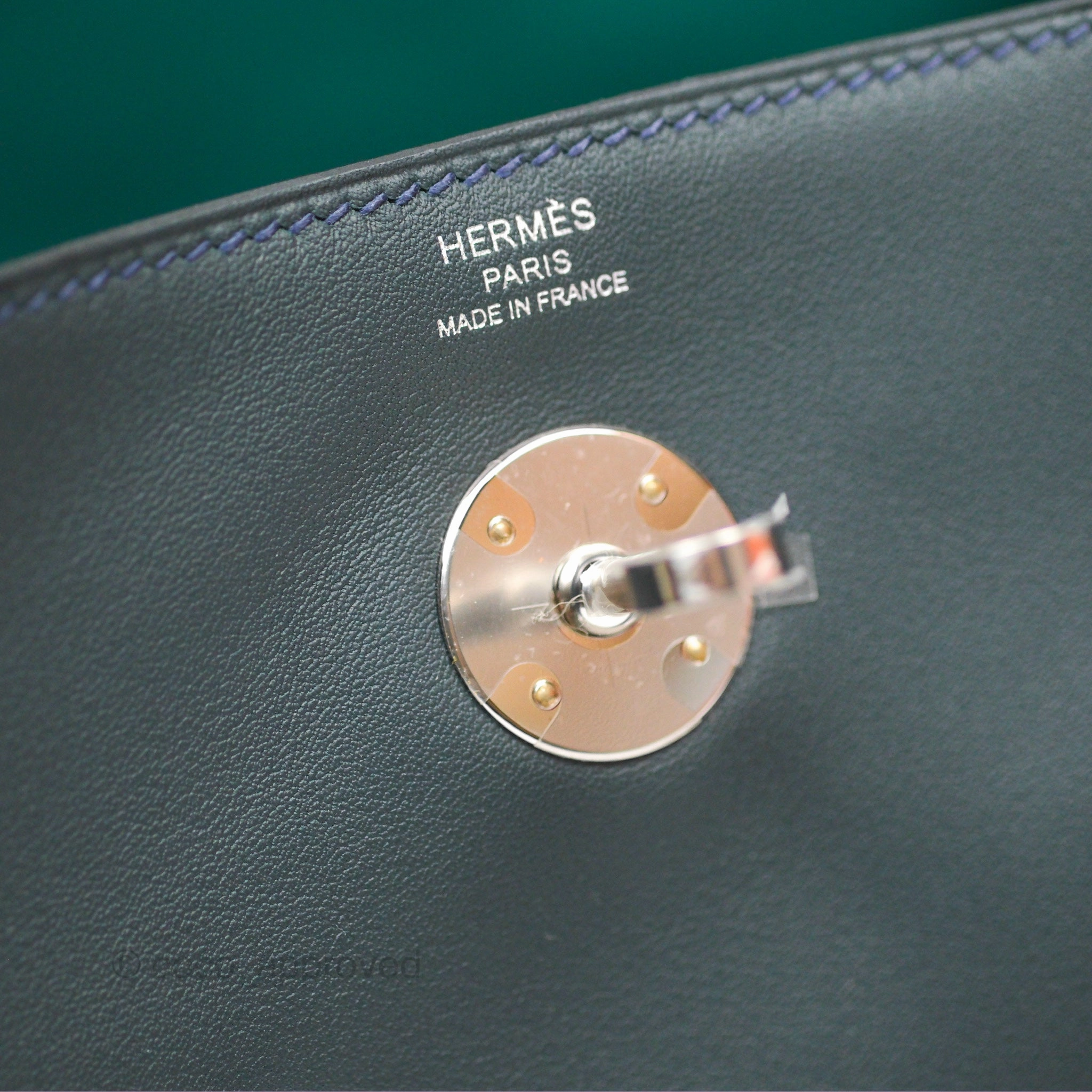 Herms Lindy 26 Vert Rousseau/ Malachite Swift Palladium Hardware