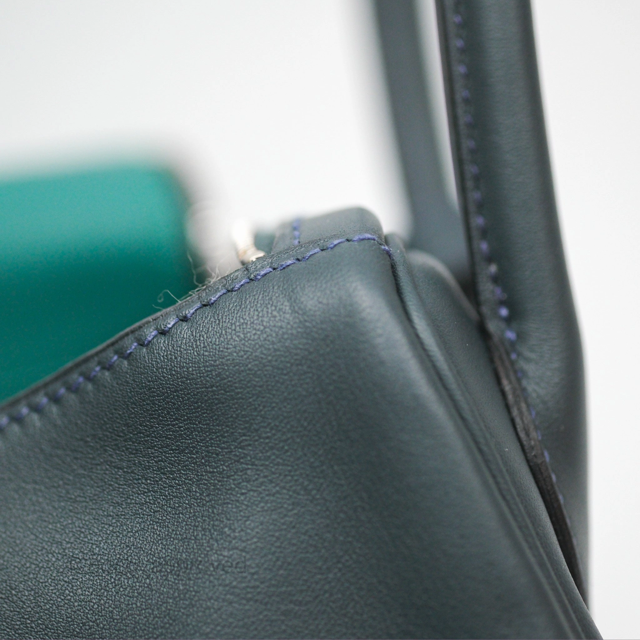 Herms Lindy 26 Vert Rousseau/ Malachite Swift Palladium Hardware