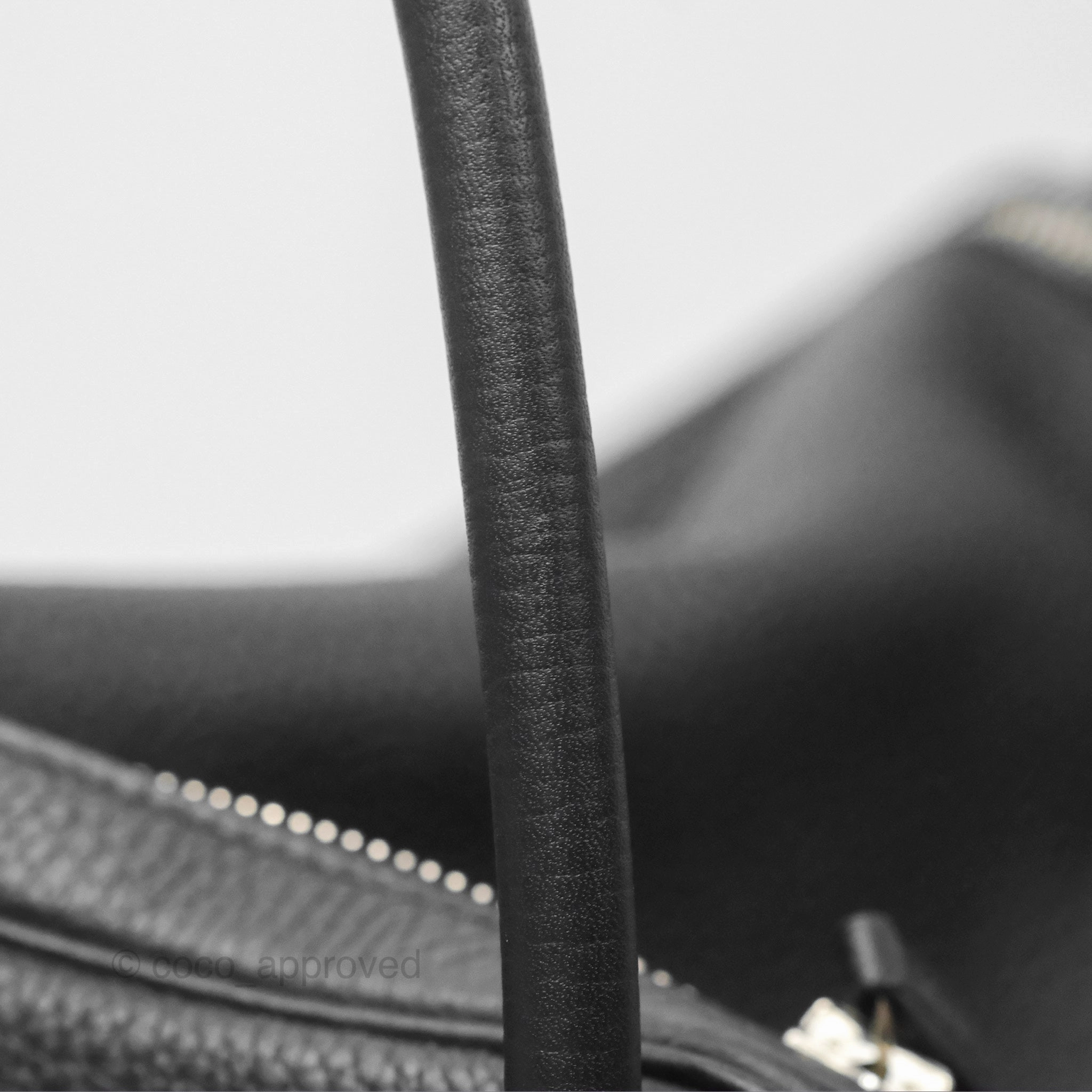 Herms Lindy 30 Black Clemence Palladium Hardware