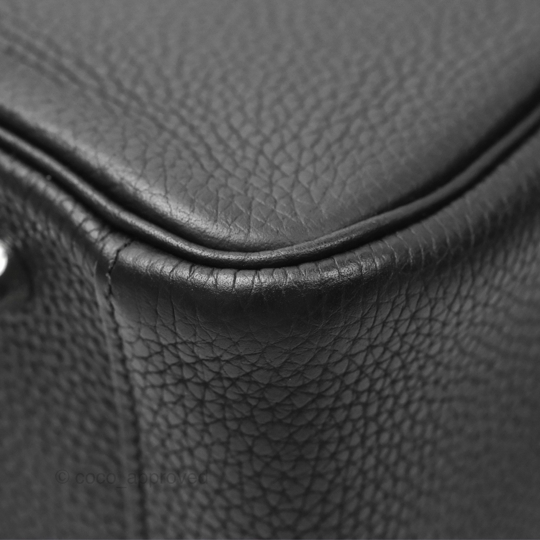 Herms Lindy 30 Black Clemence Palladium Hardware