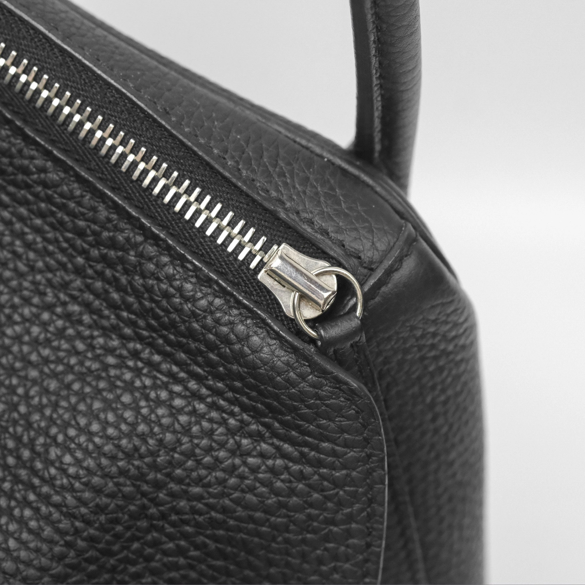 Herms Lindy 30 Black Clemence Palladium Hardware