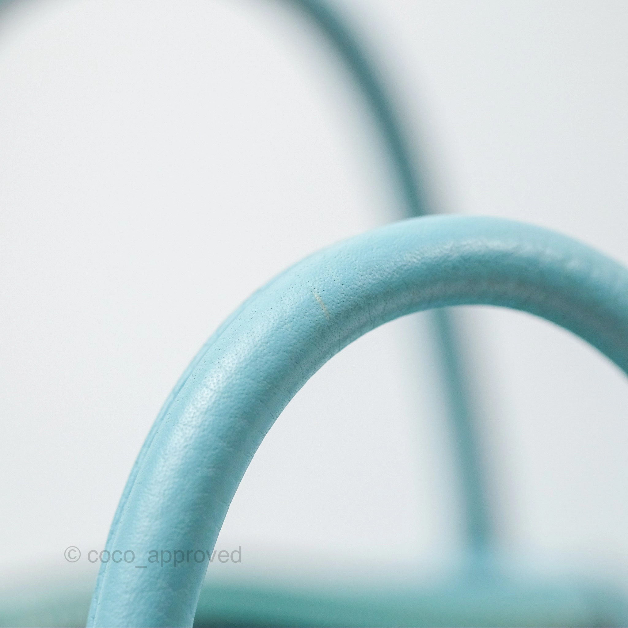 Herms Lindy 30 Bleu Atoll Clemence Palladium Hardware