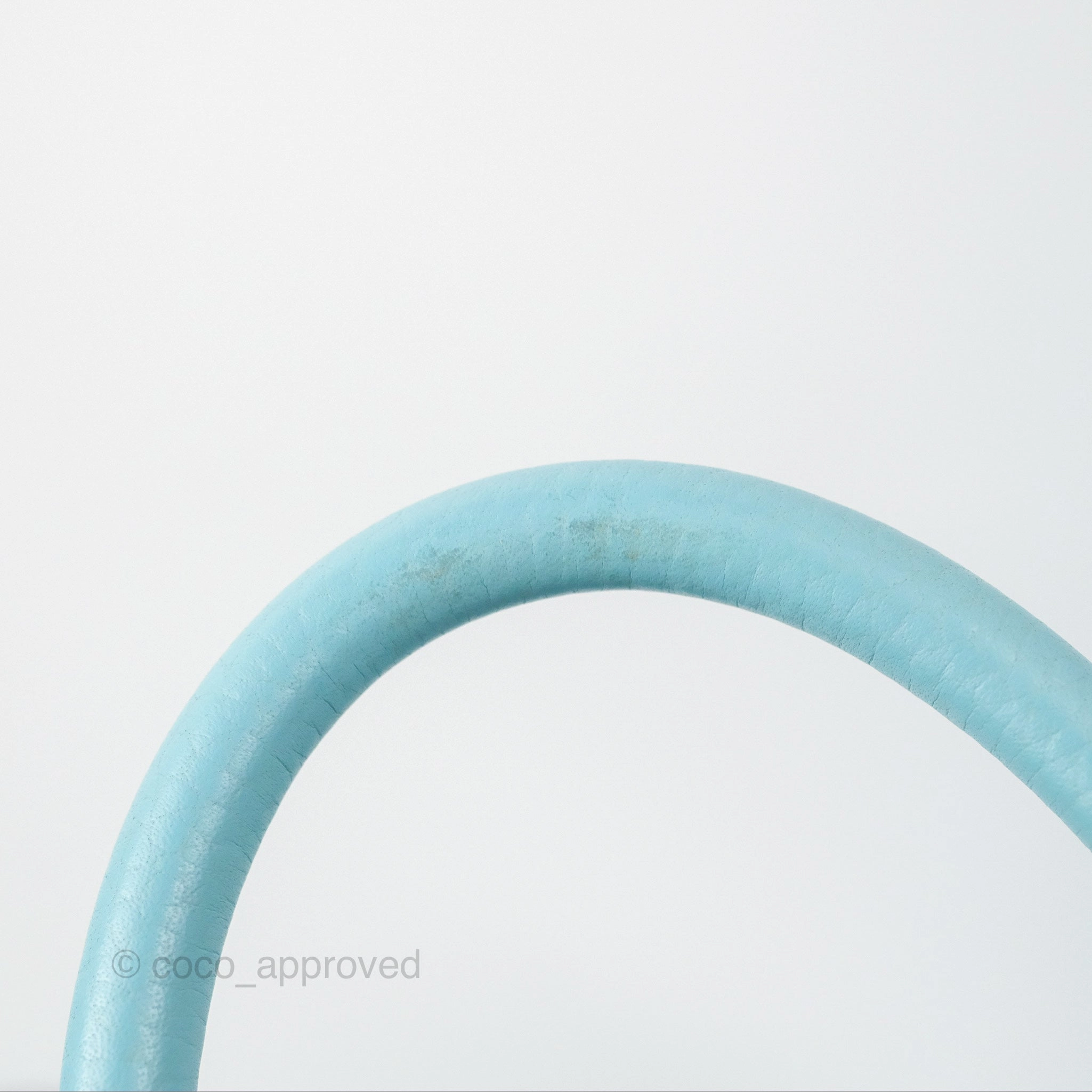 Herms Lindy 30 Bleu Atoll Clemence Palladium Hardware
