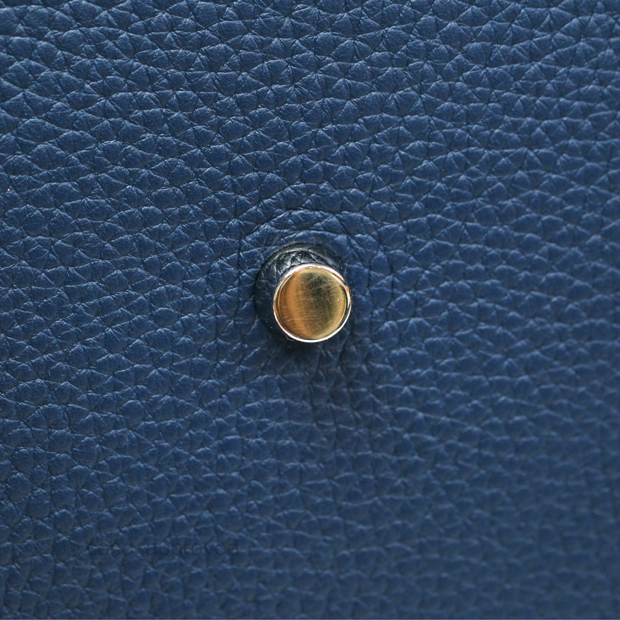 Herms Lindy 30 Blue Saphir/ Blue Izmir Clemence Palladium Hardware