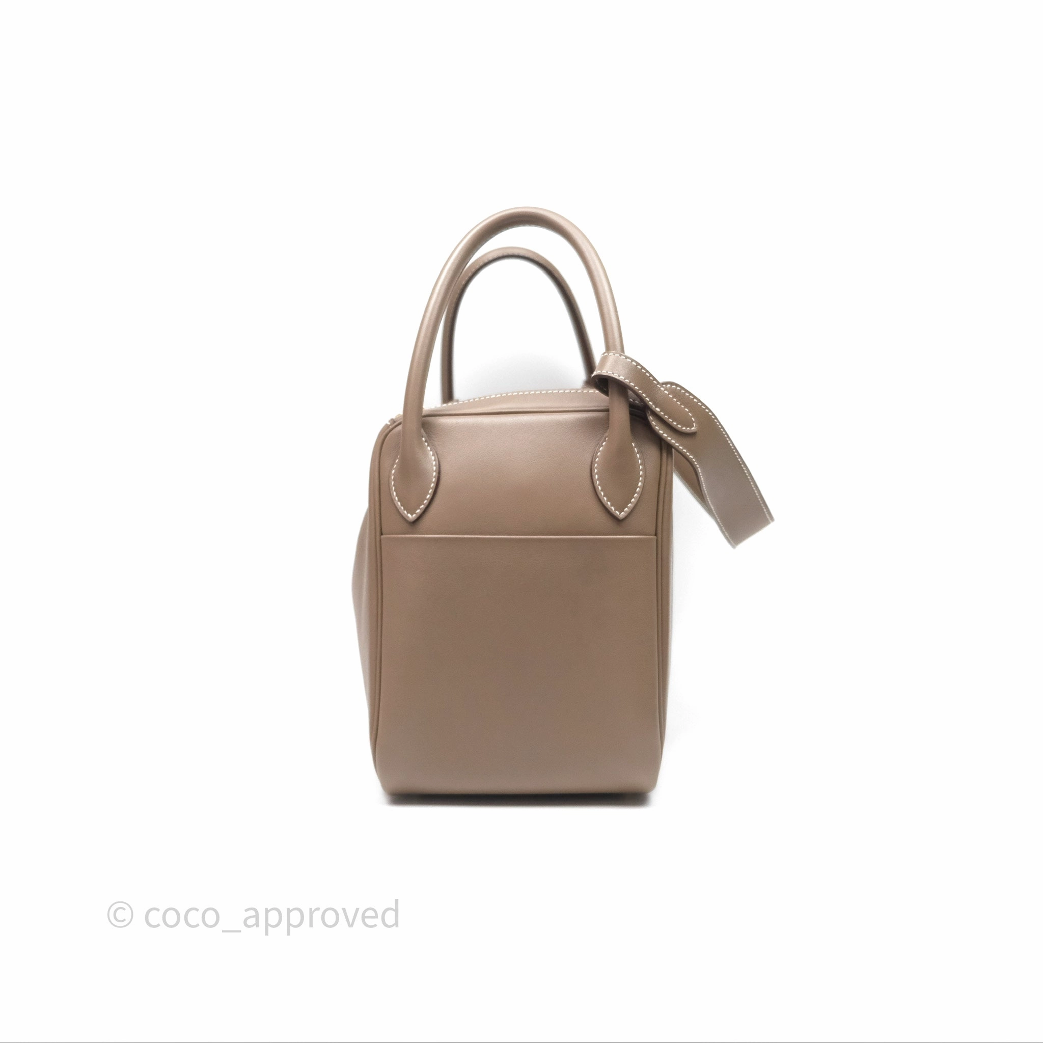 Herms Lindy 30 Etoupe 18 Swift Gold Hardware