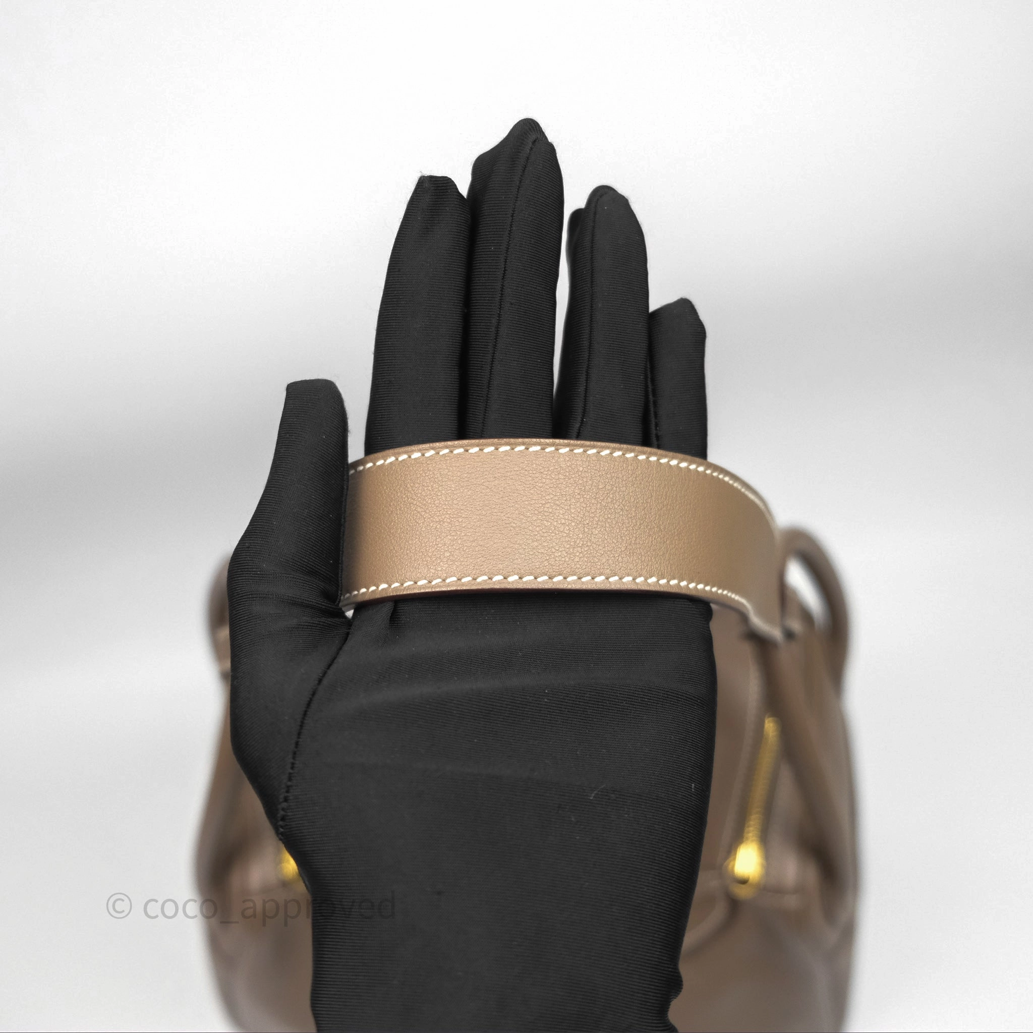 Herms Lindy 30 Etoupe 18 Swift Gold Hardware