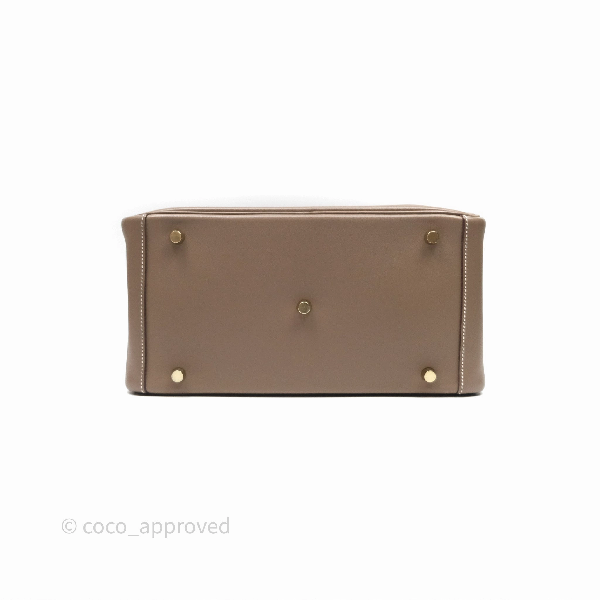 Herms Lindy 30 Etoupe 18 Swift Gold Hardware