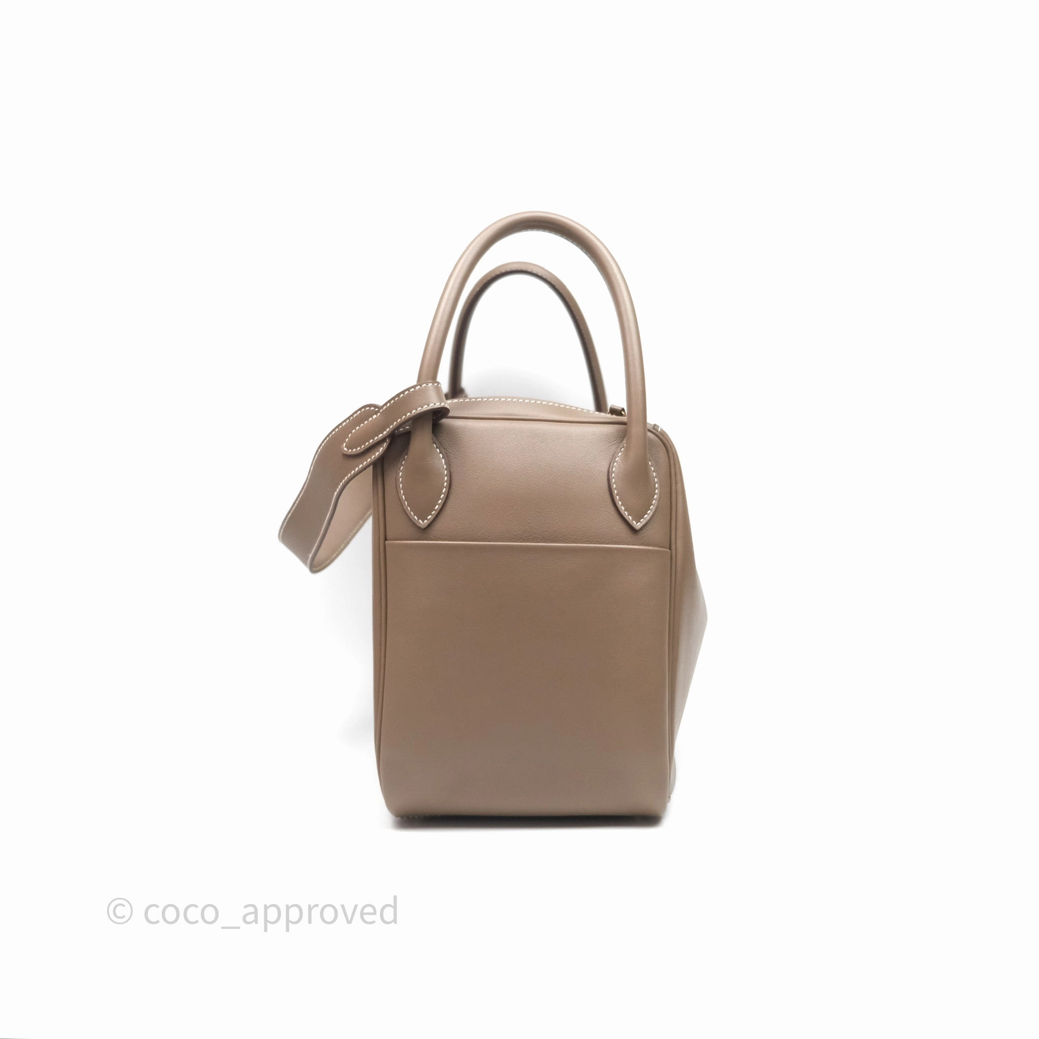 Herms Lindy 30 Etoupe 18 Swift Gold Hardware