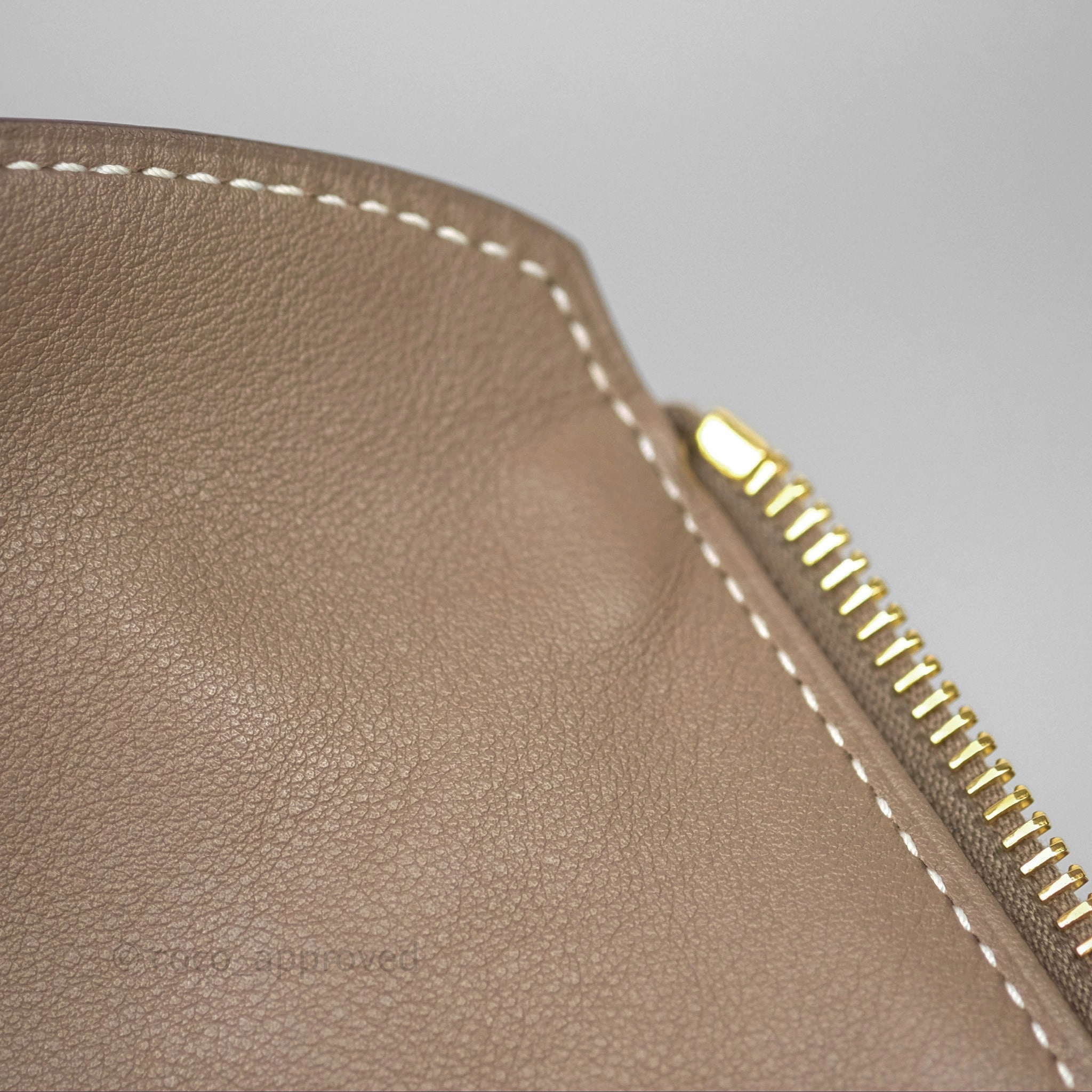 Herms Lindy 30 Etoupe 18 Swift Gold Hardware