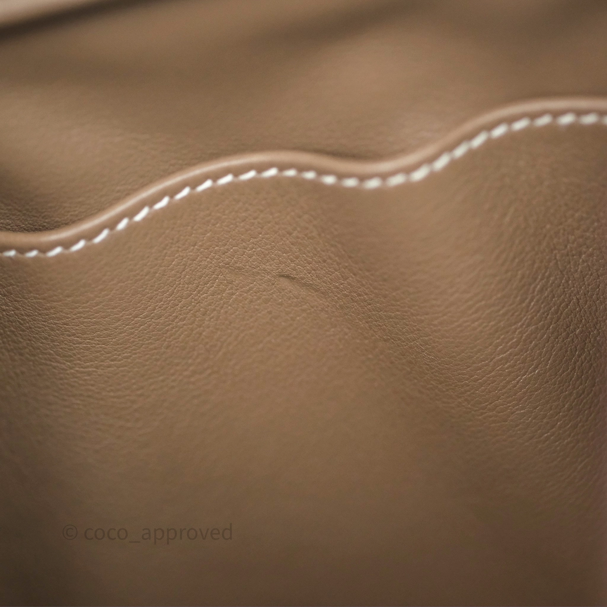 Herms Lindy 30 Etoupe 18 Swift Gold Hardware