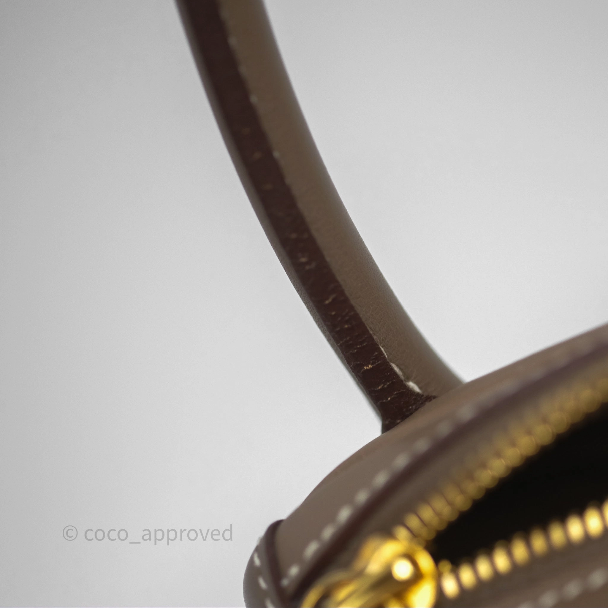 Herms Lindy 30 Etoupe 18 Swift Gold Hardware