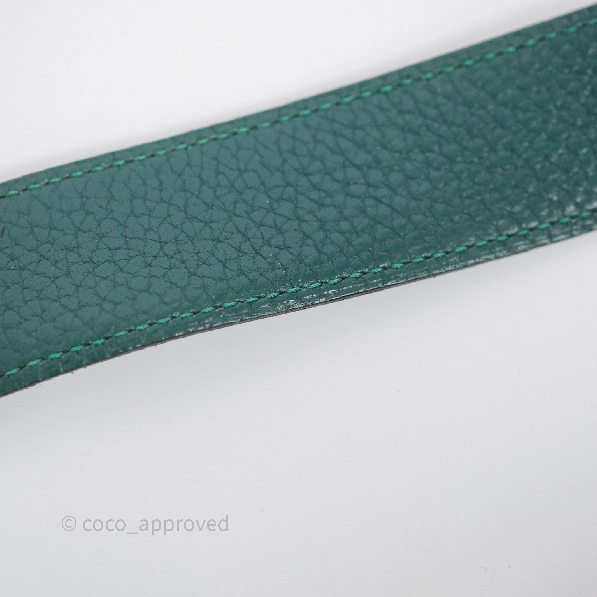 Herms Lindy 30 Malachite Z6 Clemence Palladium Hardware