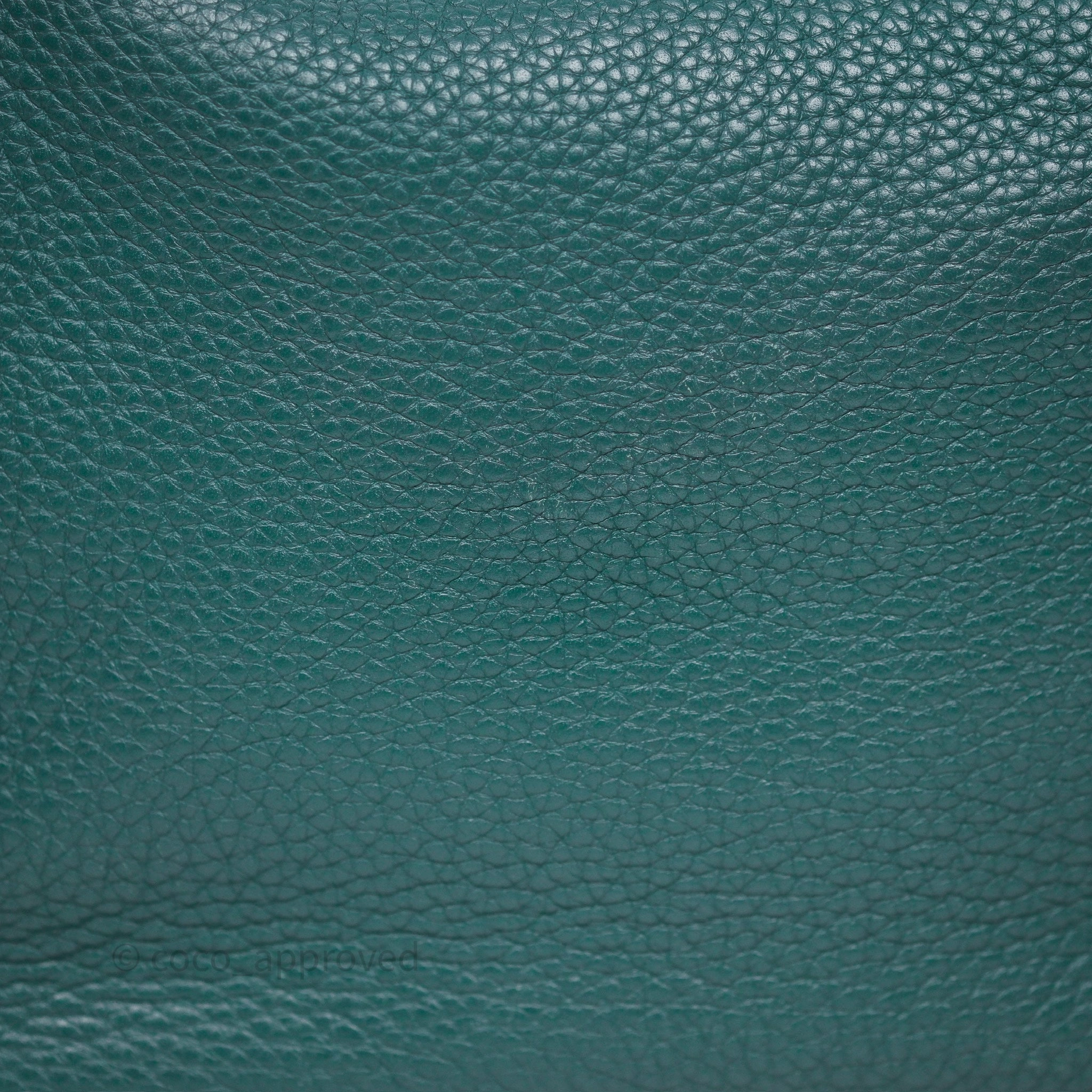 Herms Lindy 30 Malachite Z6 Clemence Palladium Hardware