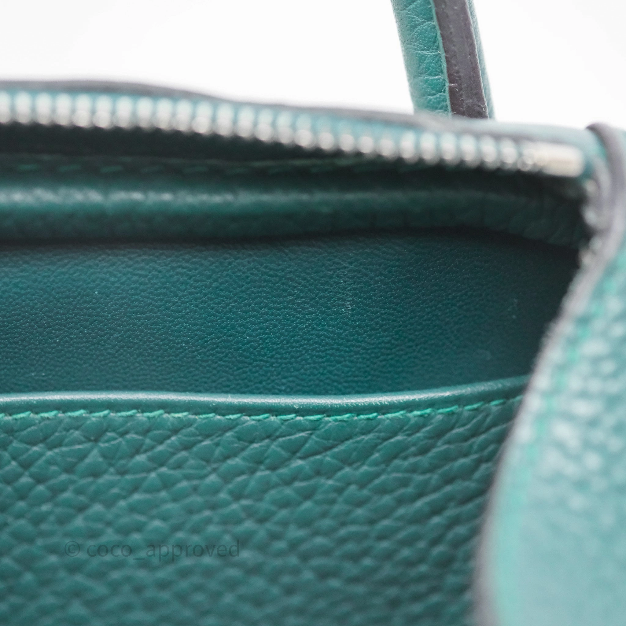Herms Lindy 30 Malachite Z6 Clemence Palladium Hardware