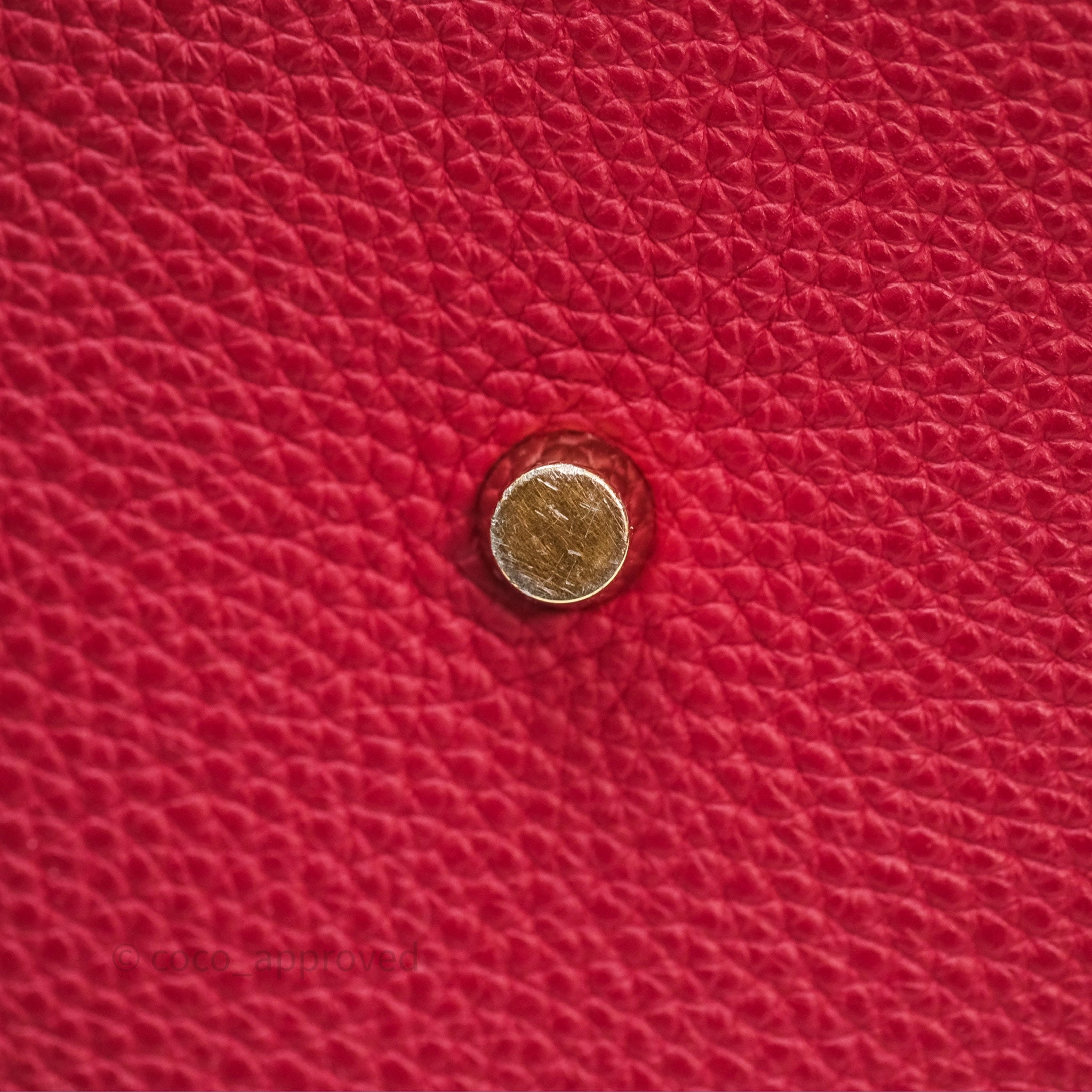 Herms Lindy 30 Rouge Grenat K1 Clemence Gold Hardware