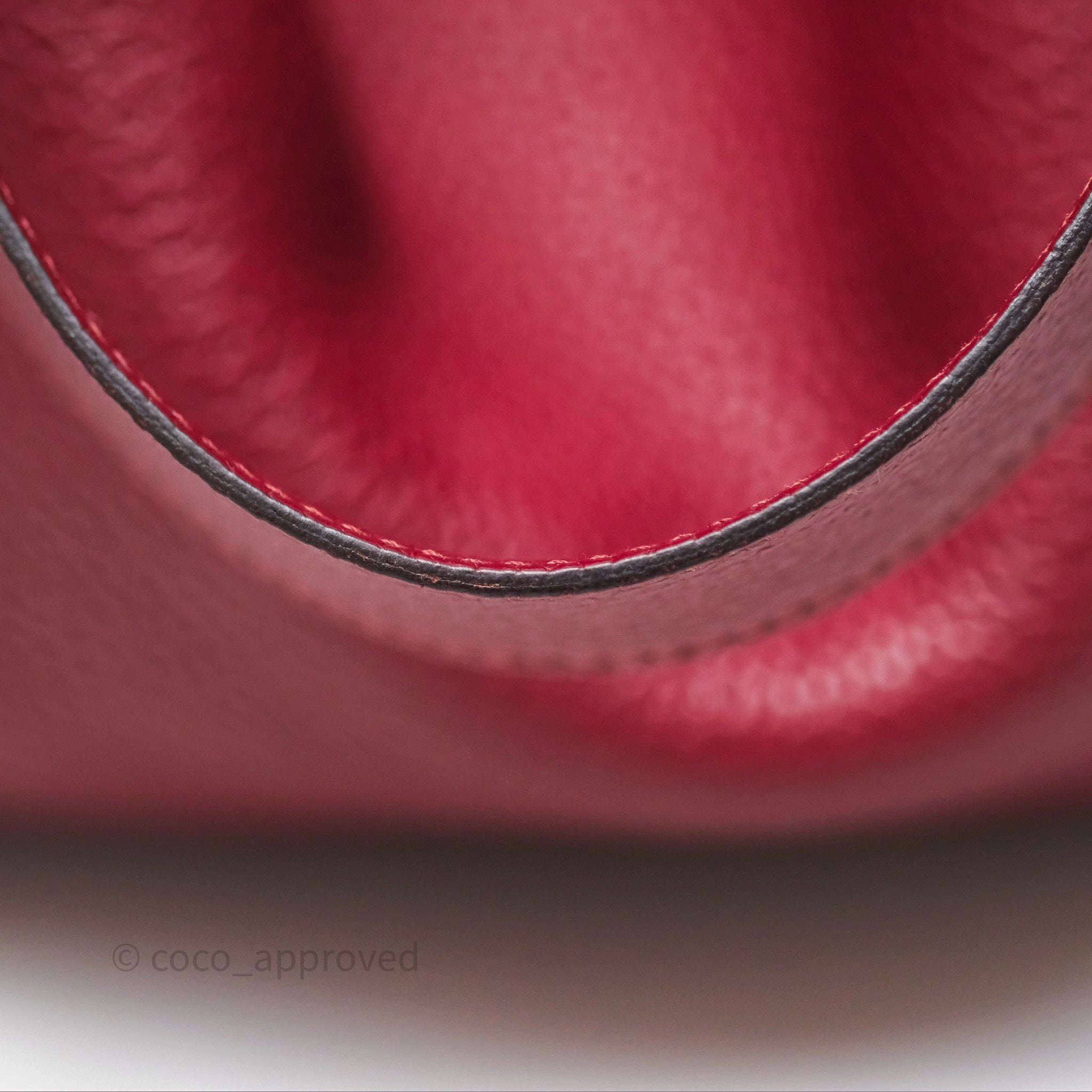 Herms Lindy 30 Rouge Grenat K1 Clemence Gold Hardware