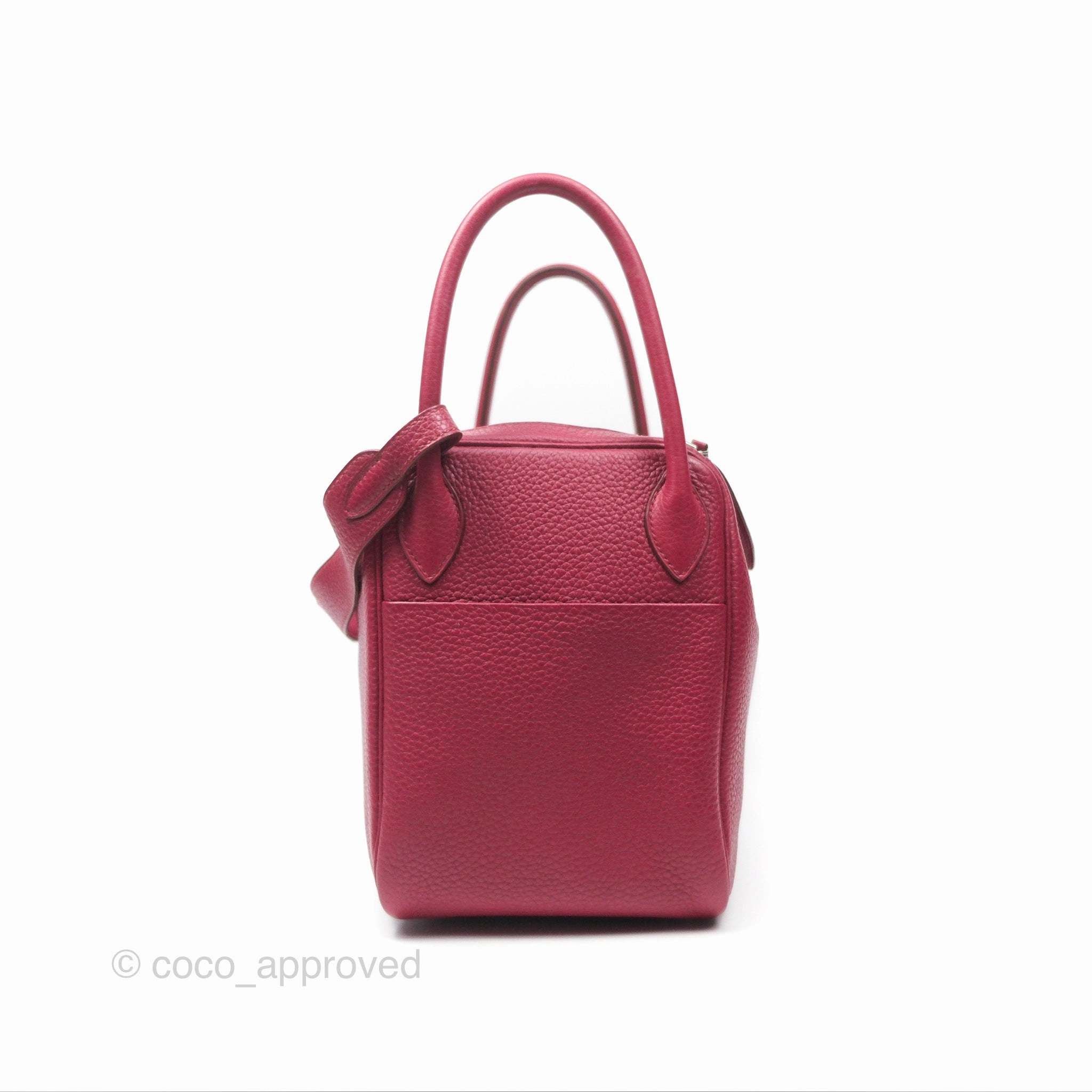 Herms Lindy 30 Rubis Clemence Palladium Hardware