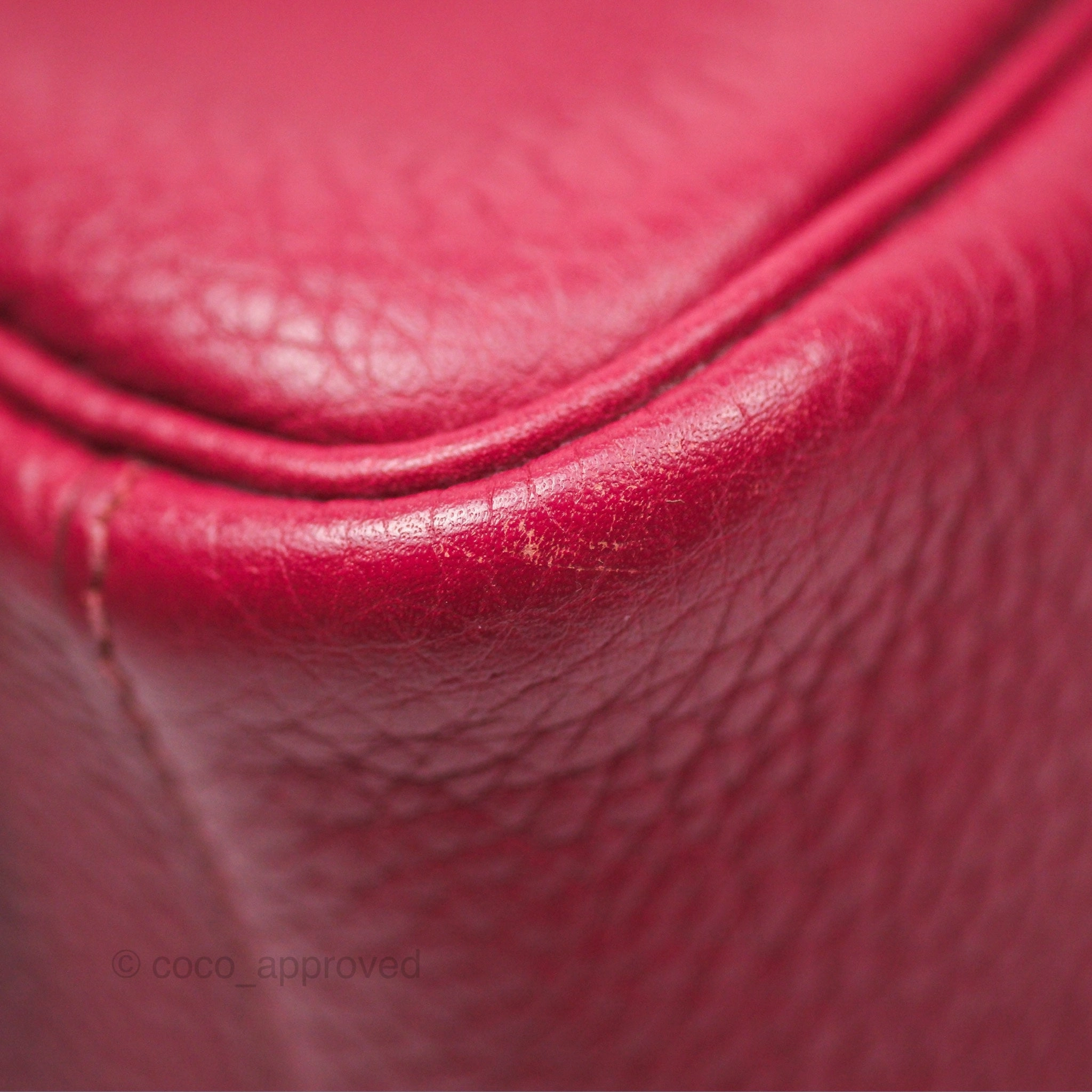 Herms Lindy 30 Rubis Clemence Palladium Hardware