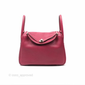 Herms Lindy 30 Rubis Clemence Palladium Hardware