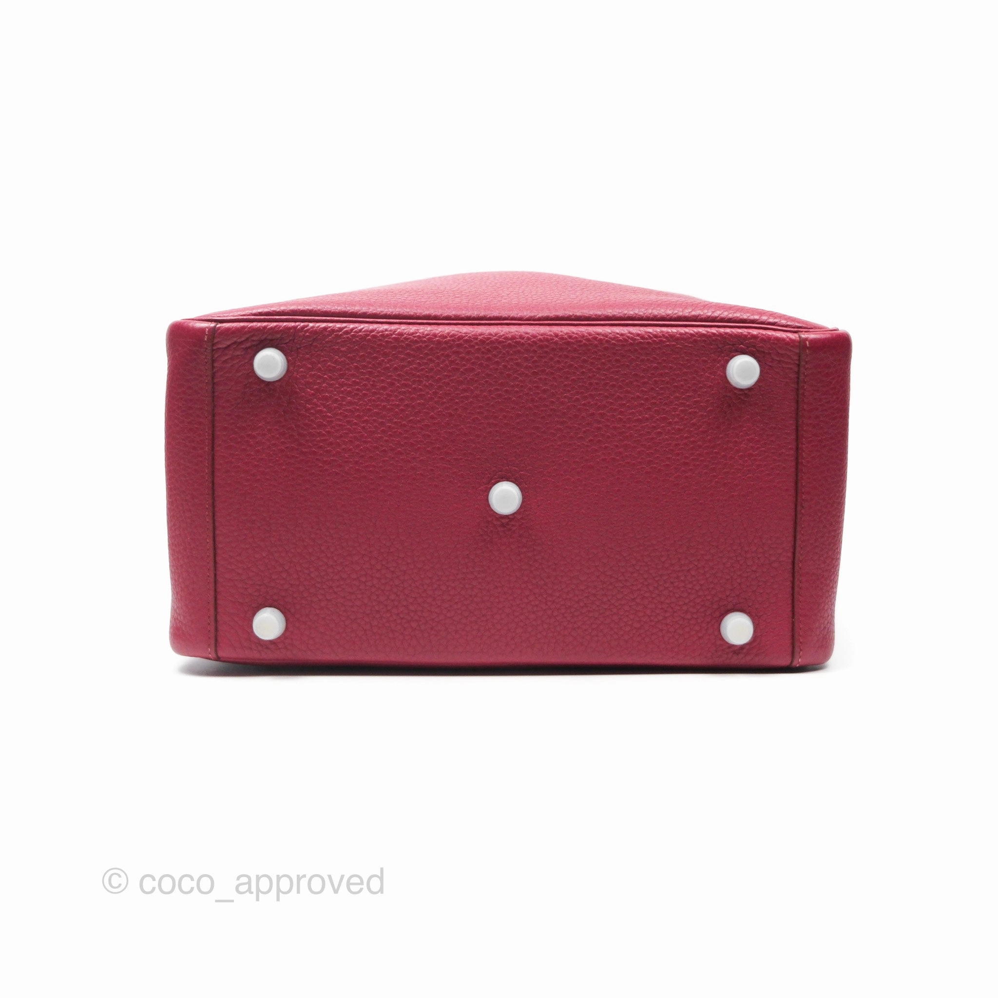 Herms Lindy 30 Rubis Clemence Palladium Hardware