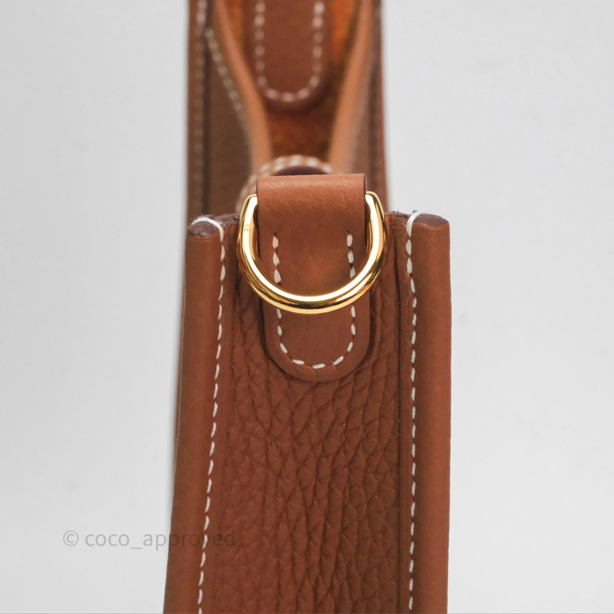 Herms Mini Evelyne 16 Amazone Gold 37 Clemence Gold Hardware