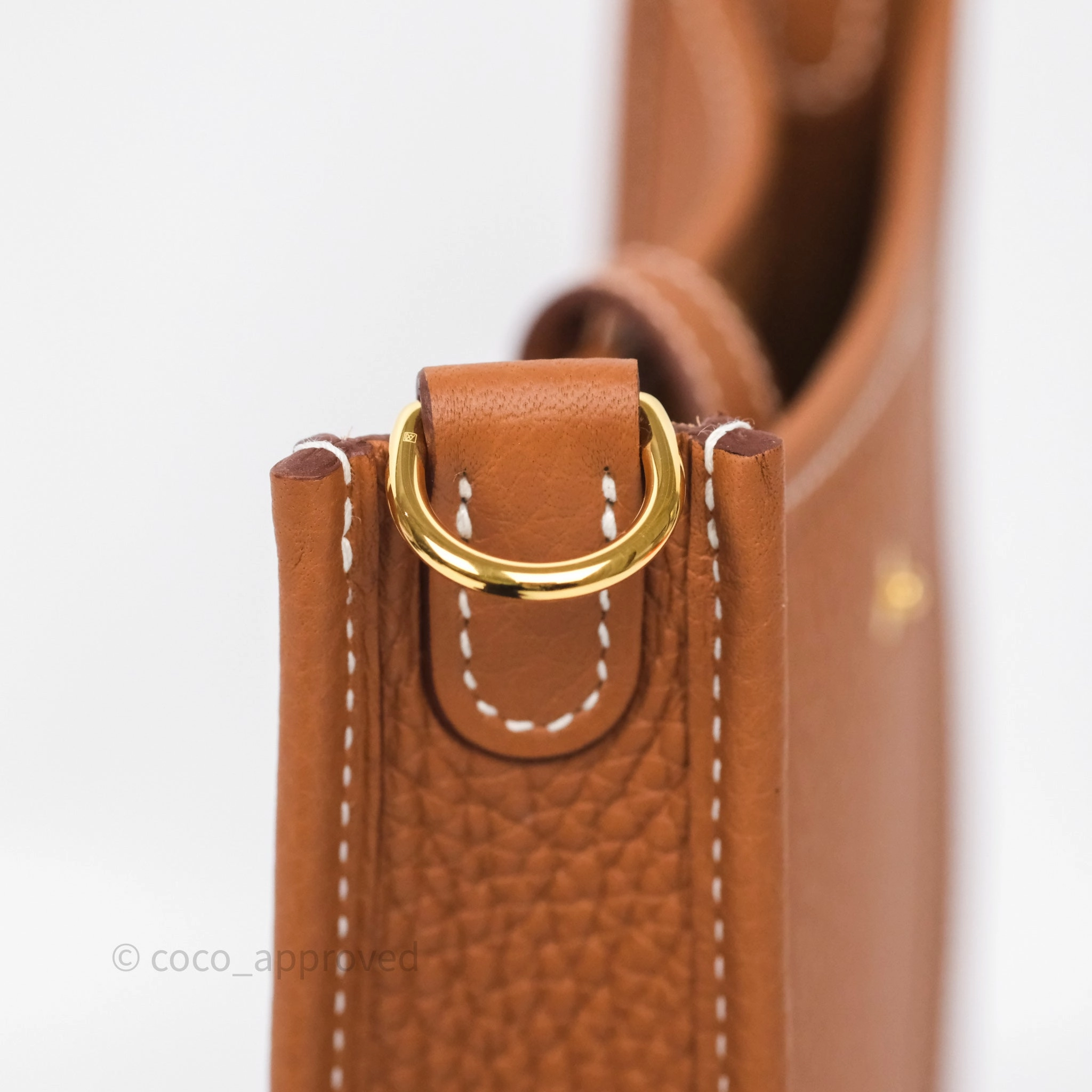Herms Mini Evelyne 16 Amazone Gold 37 Clemence Gold Hardware