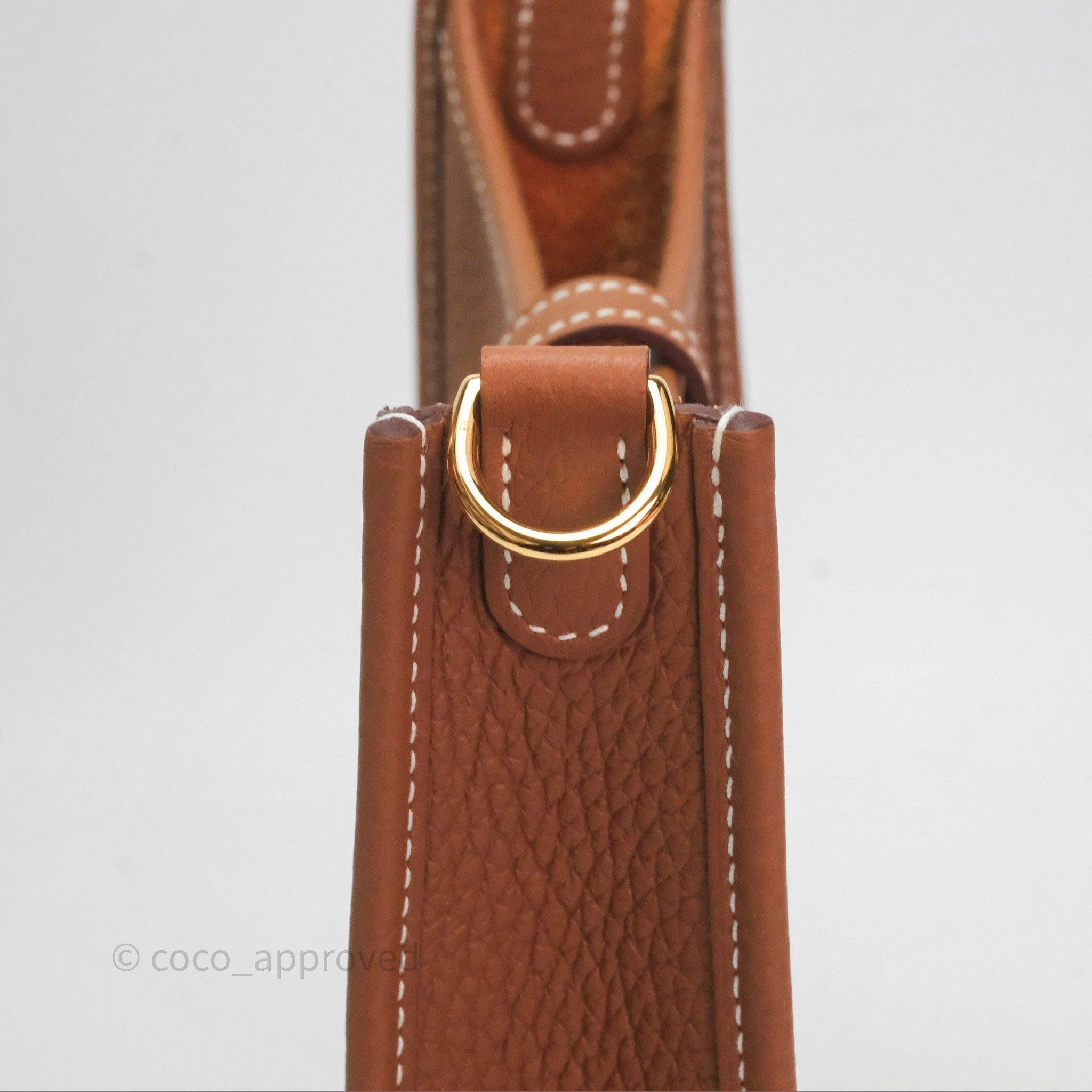 Herms Mini Evelyne 16 Amazone Gold 37 Clemence Gold Hardware