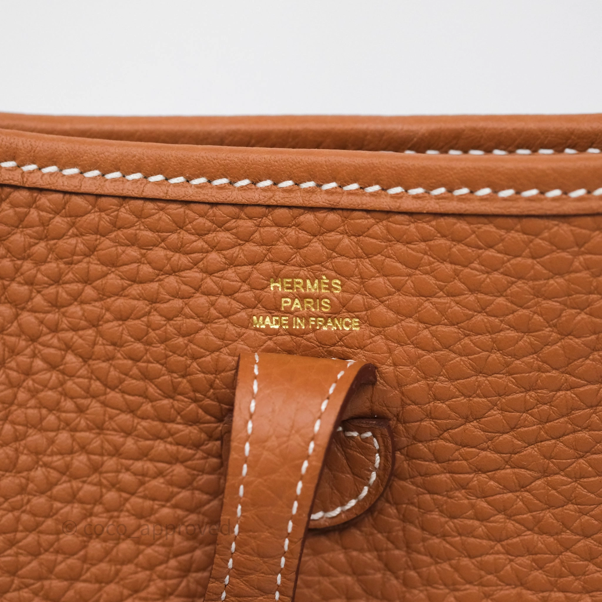 Herms Mini Evelyne 16 Amazone Gold 37 Clemence Gold Hardware