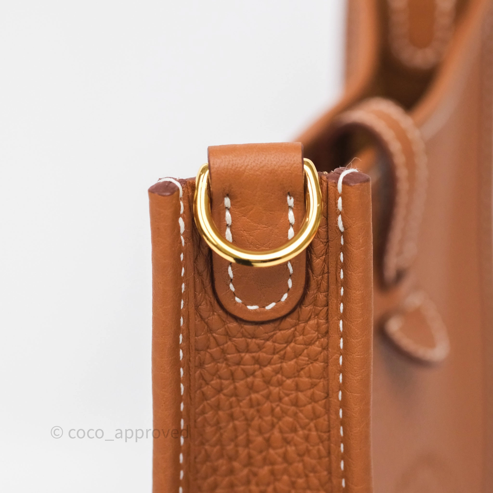 Herms Mini Evelyne 16 Amazone Gold 37 Clemence Gold Hardware