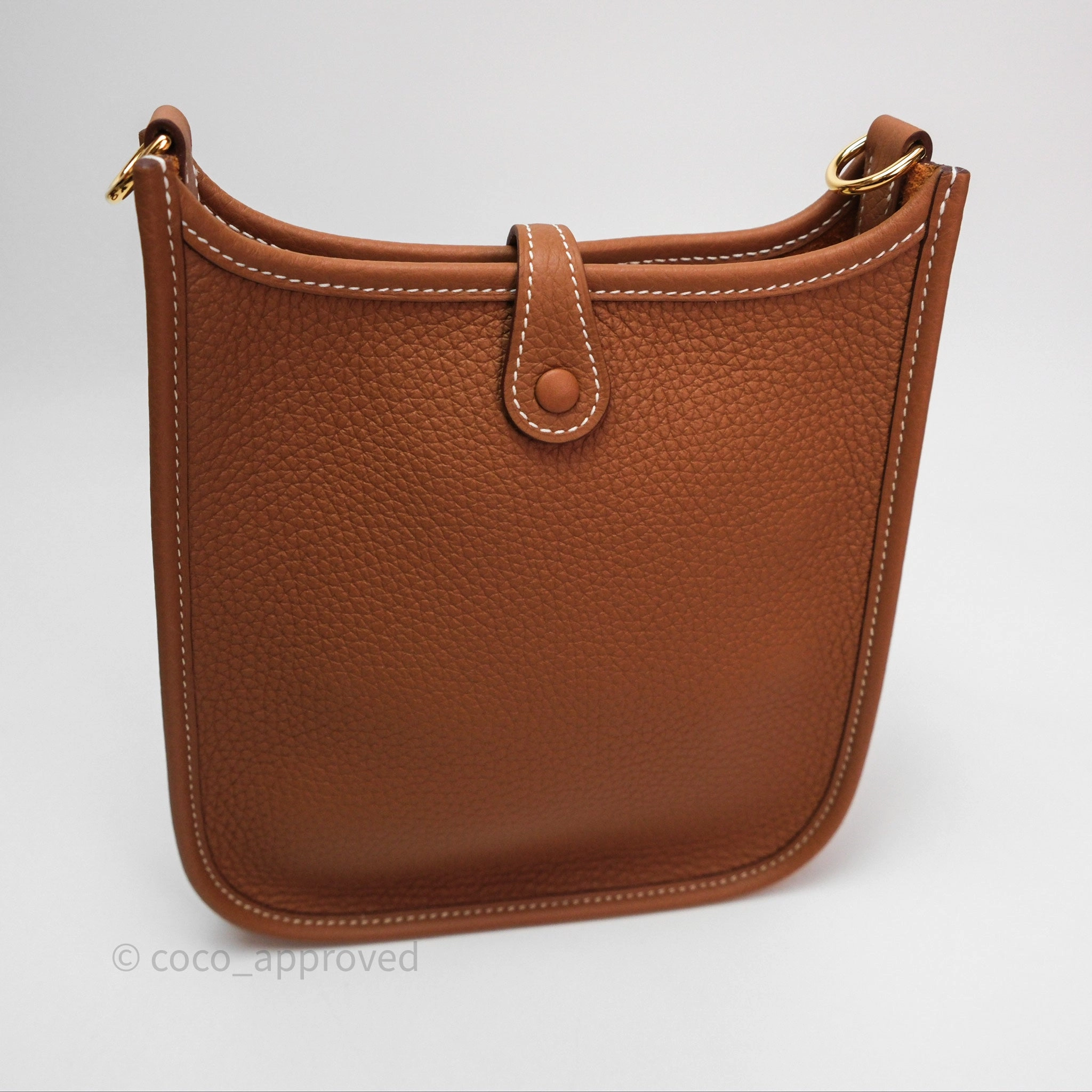 Herms Mini Evelyne 16 Amazone Gold 37 Clemence Gold Hardware