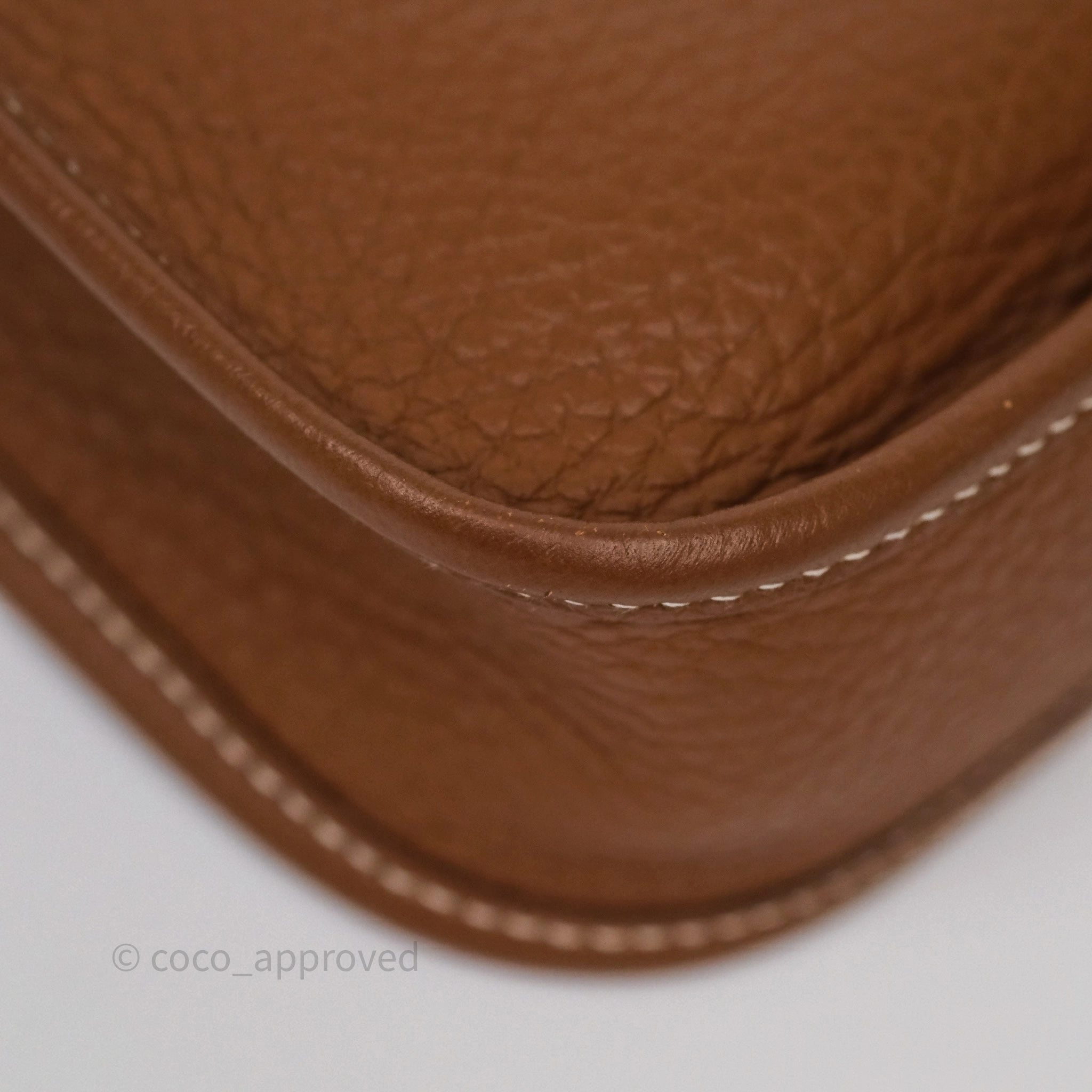 Herms Mini Evelyne 16 Amazone Gold 37 Clemence Palladium Hardware